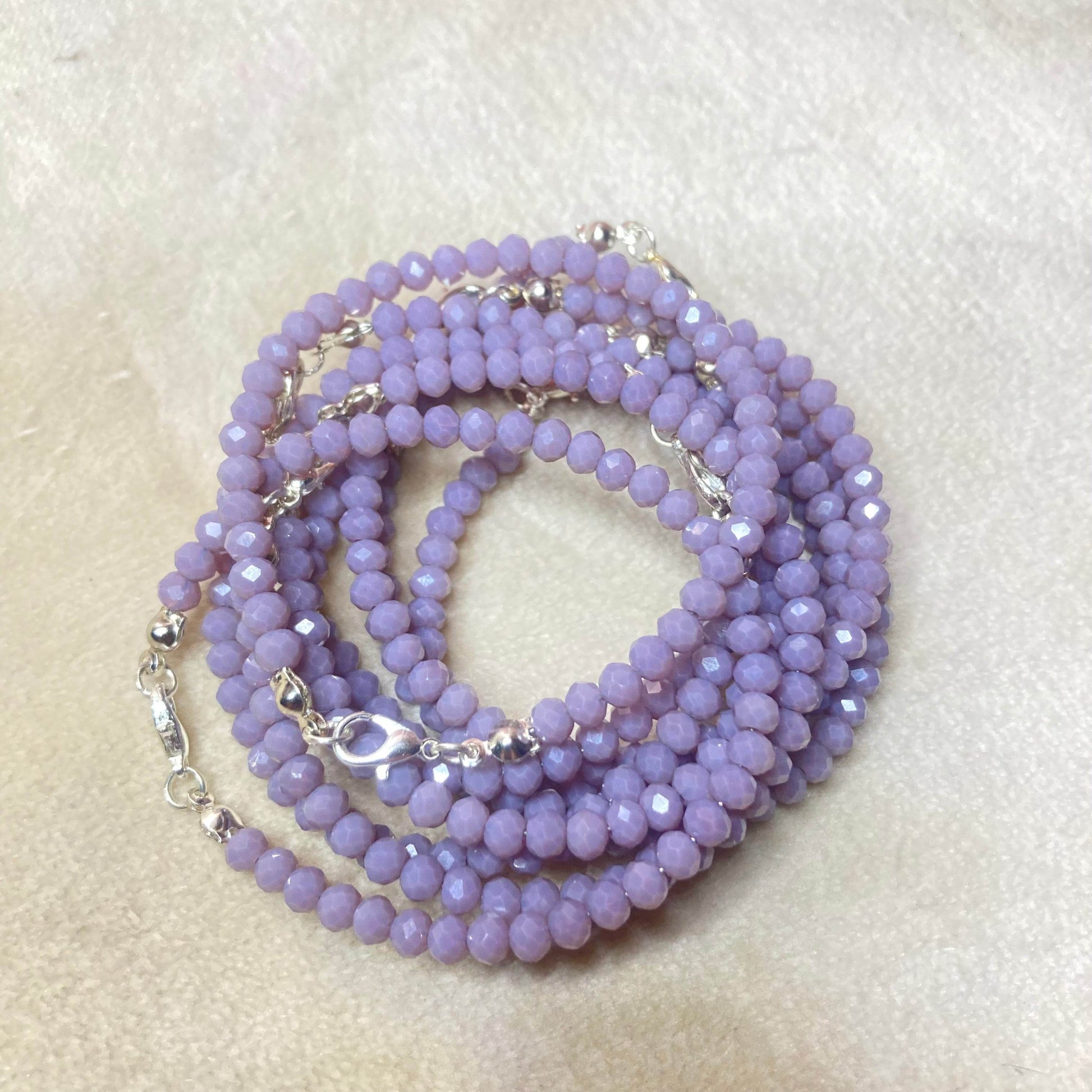 Crystal Bracelet Mauve colour | (cost for each) - Fatatun