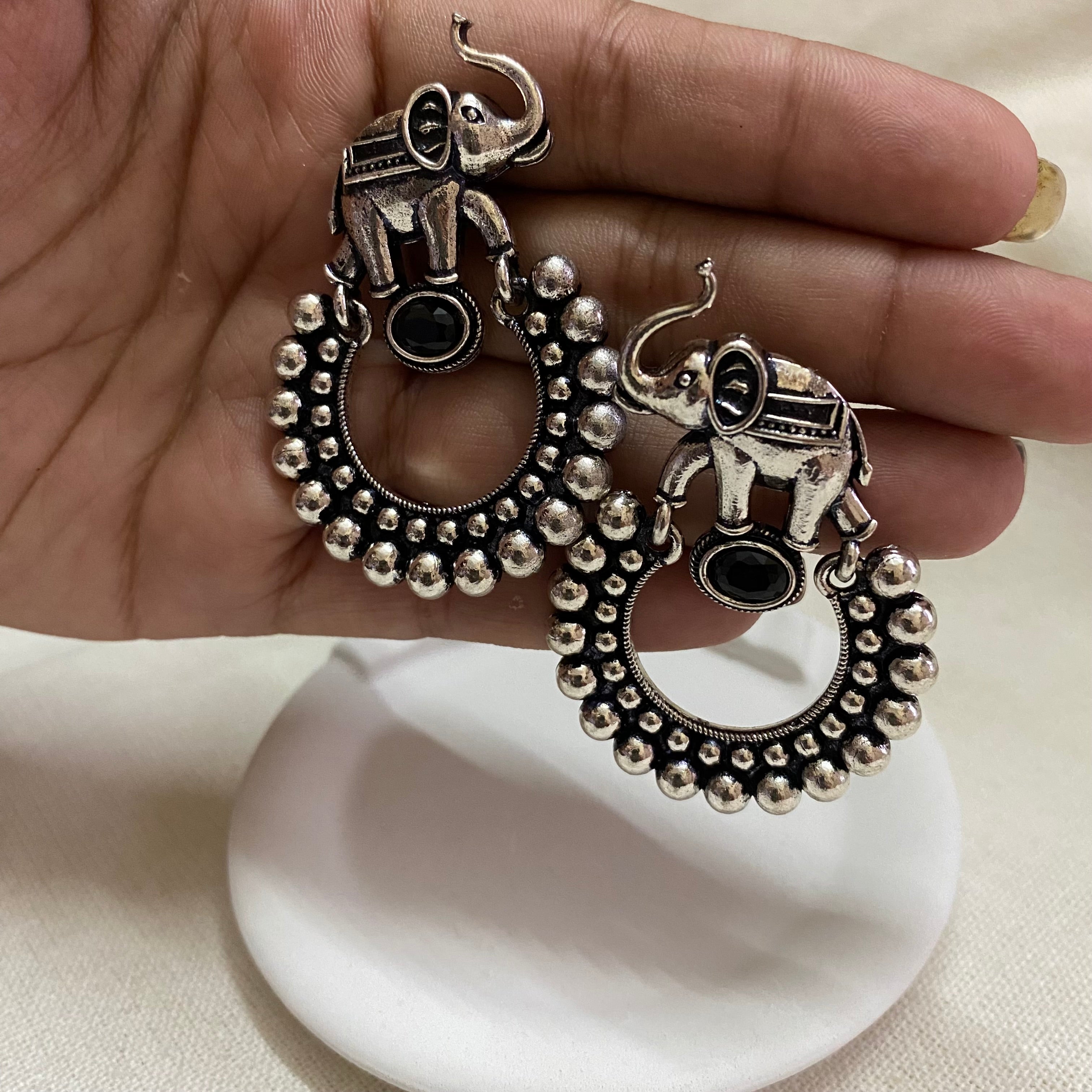 Unique oxidise earrings
