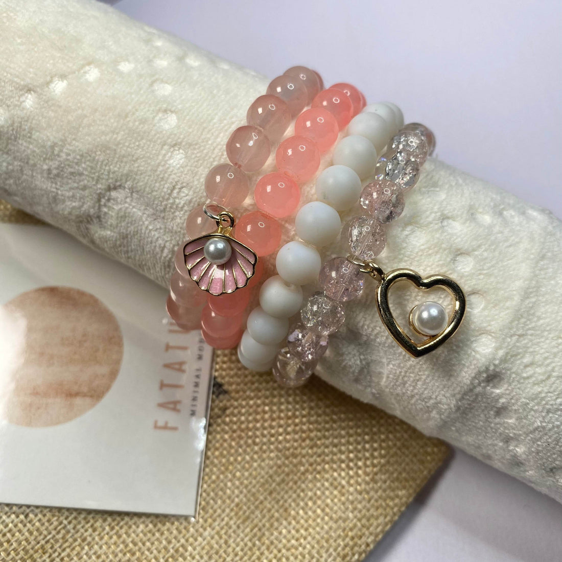 The stack bracelets in the include four distinct bracelets - Fatatun