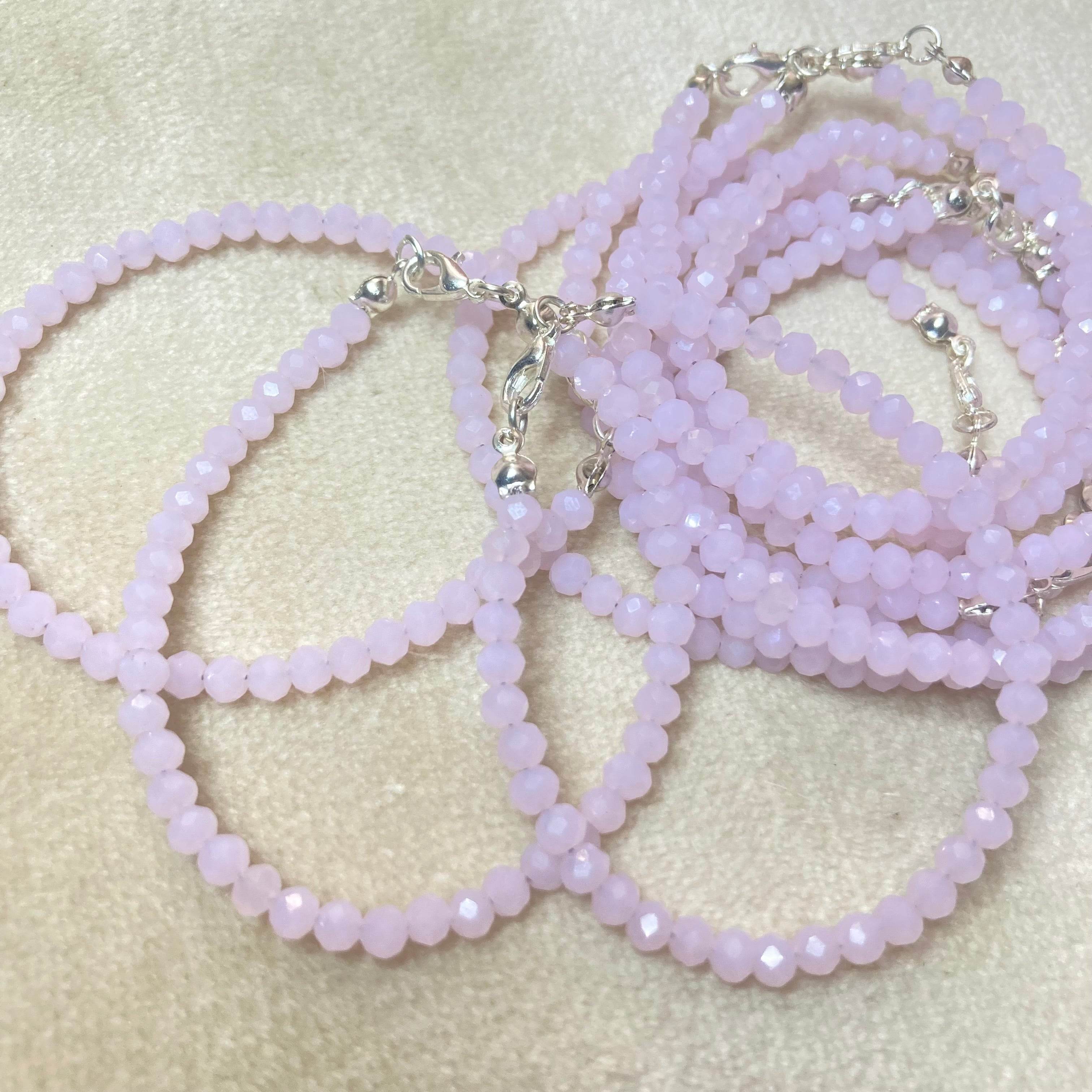 Crystal Bracelet Baby pink | (cost for each) - Fatatun