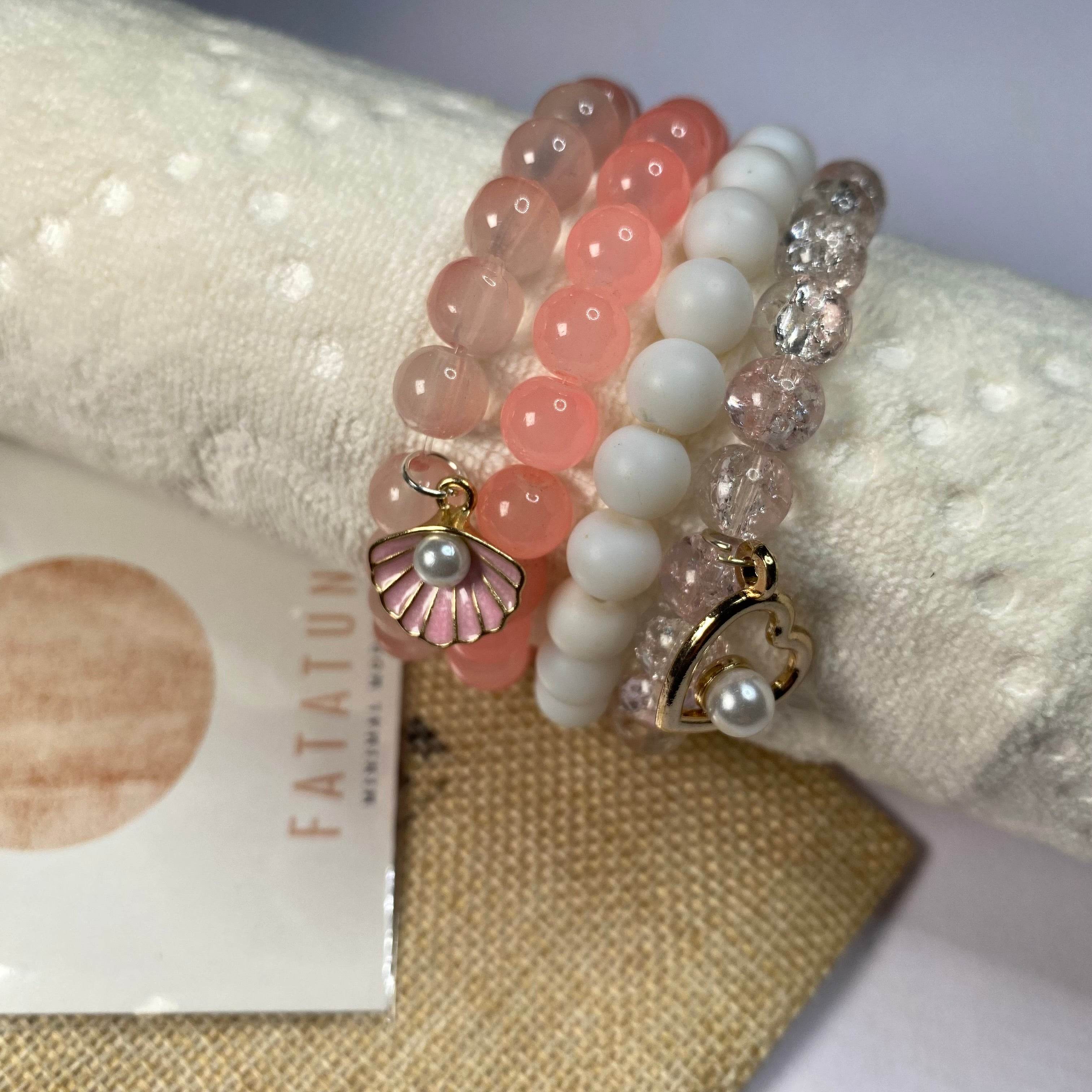 The stack bracelets in the include four distinct bracelets - Fatatun