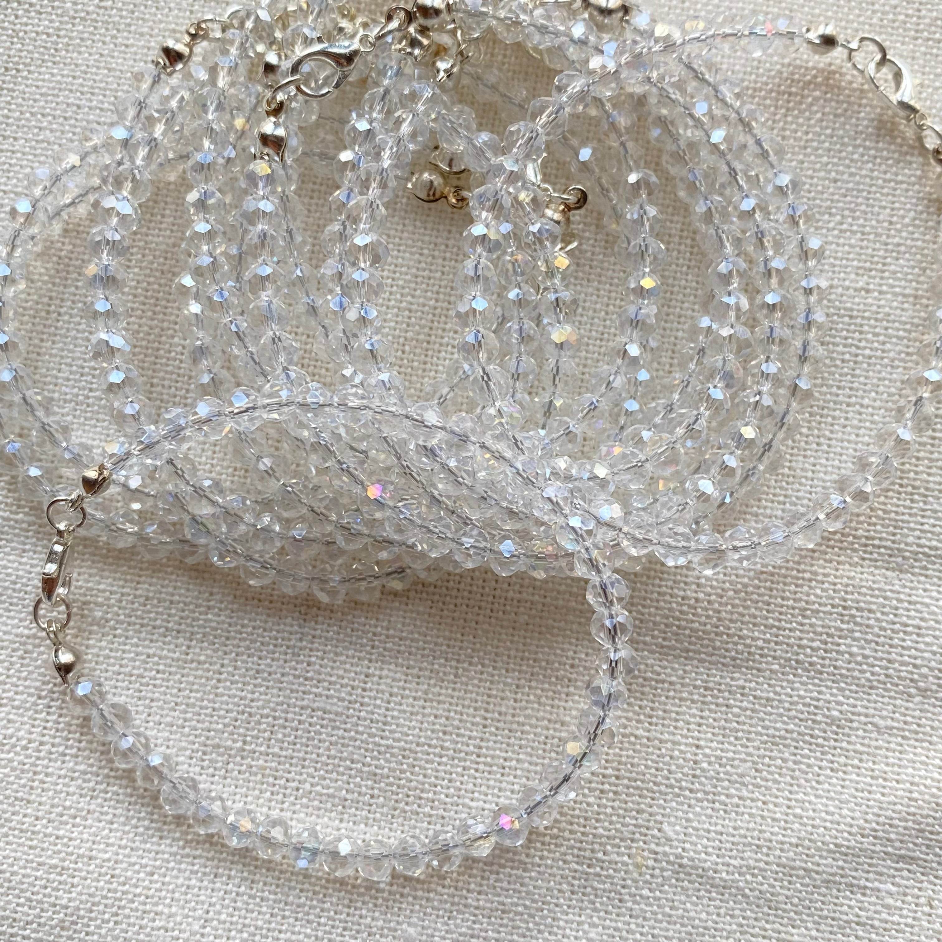 Crystals Bracelet Transparent shine (cost for each) - Fatatun