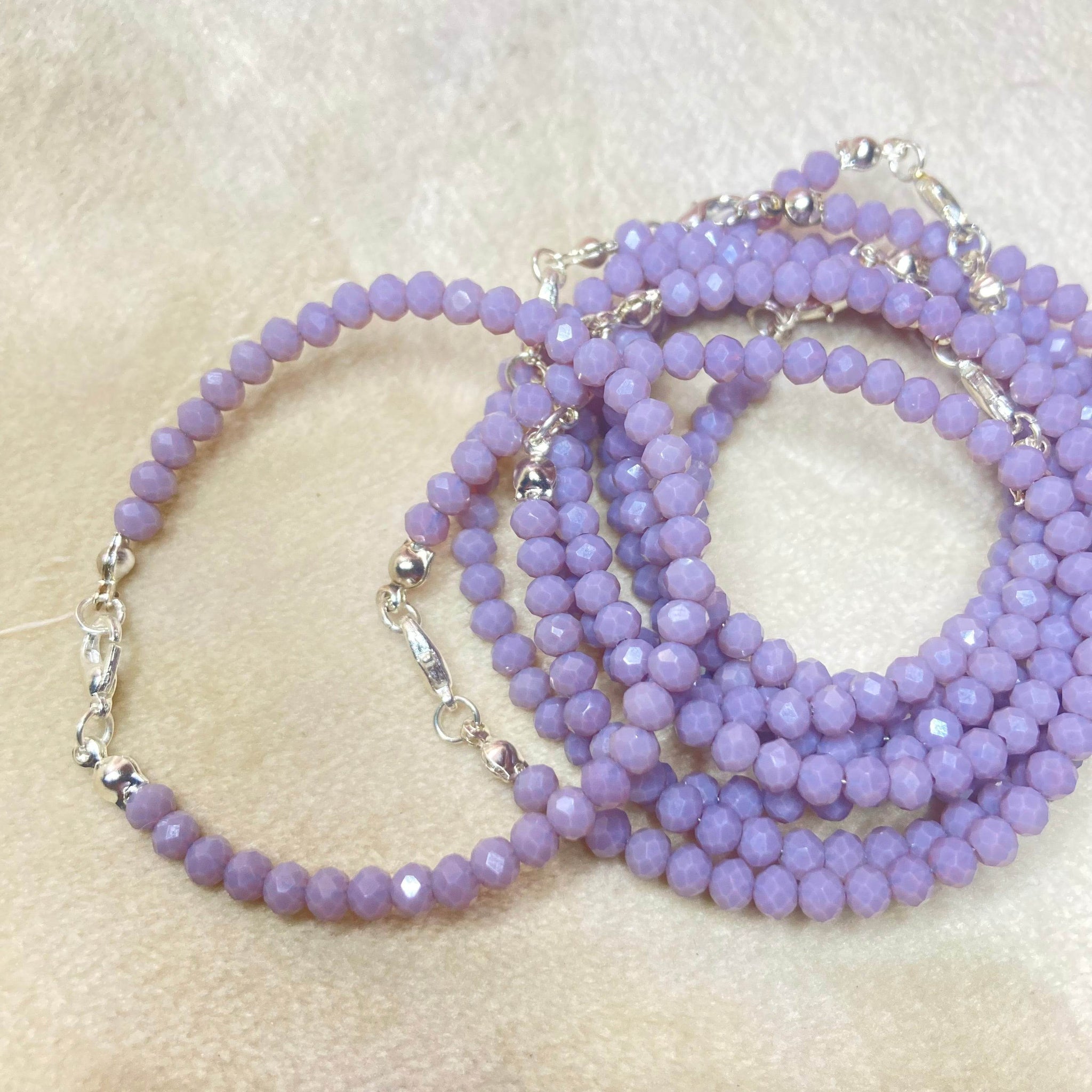 Crystal Bracelet Mauve colour | (cost for each) - Fatatun