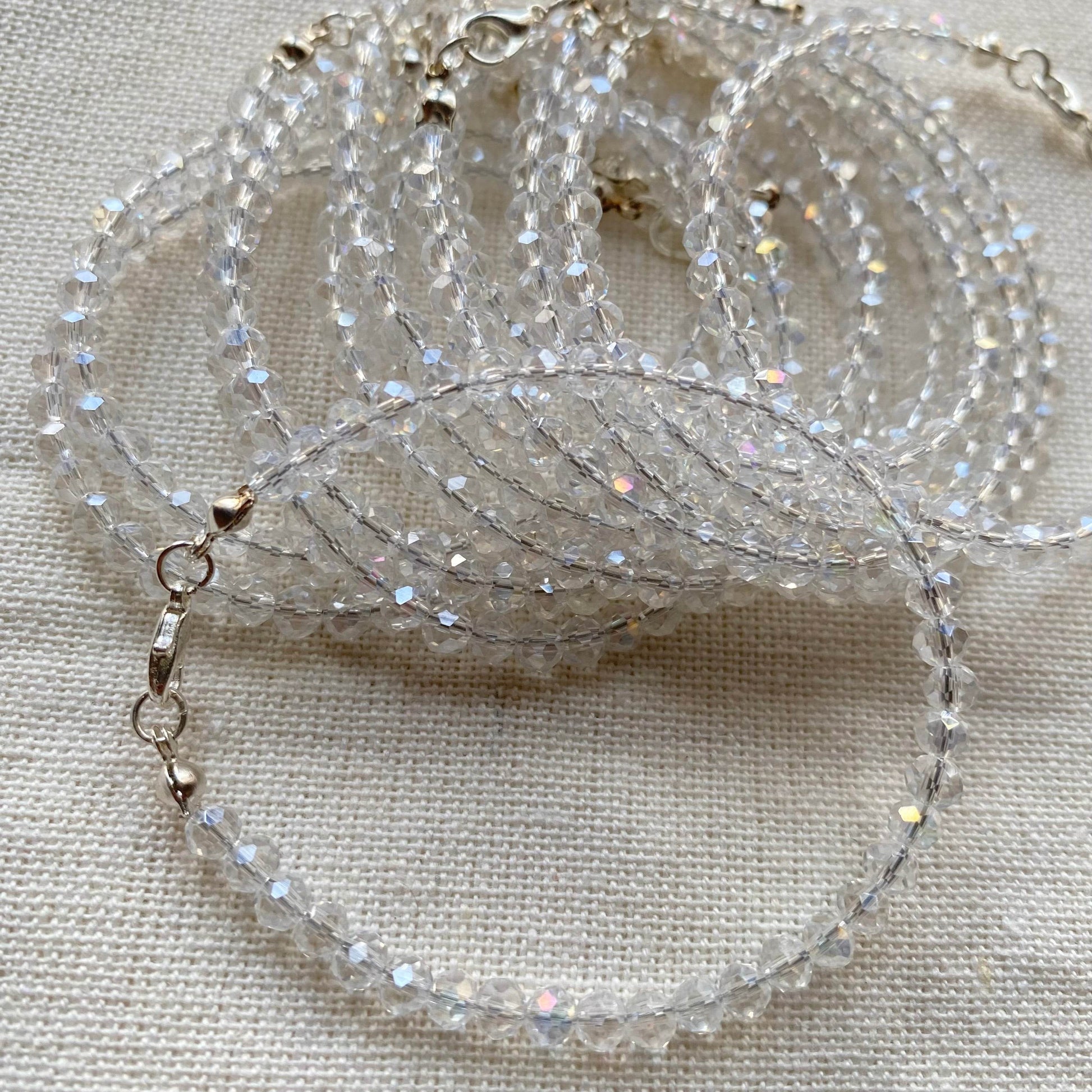 Crystals Bracelet Transparent shine (cost for each) - Fatatun