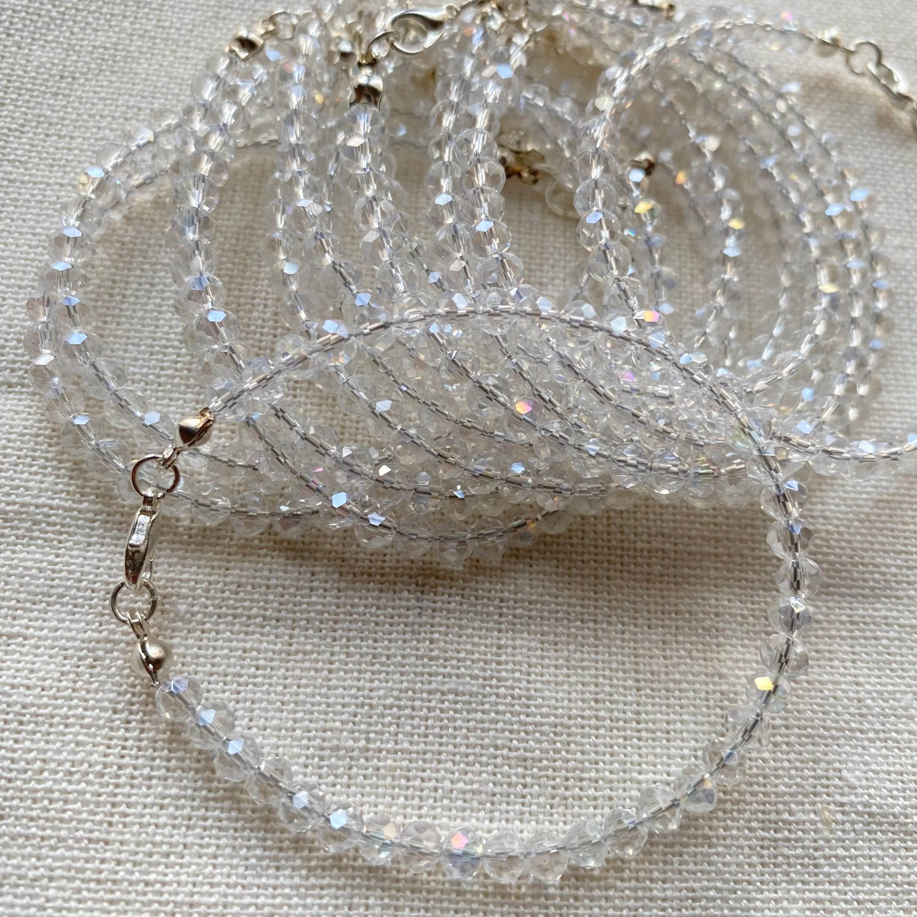 Crystals Bracelet Transparent shine (cost for each) - Fatatun