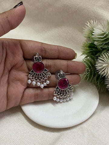 Minimal oxidise jhumka