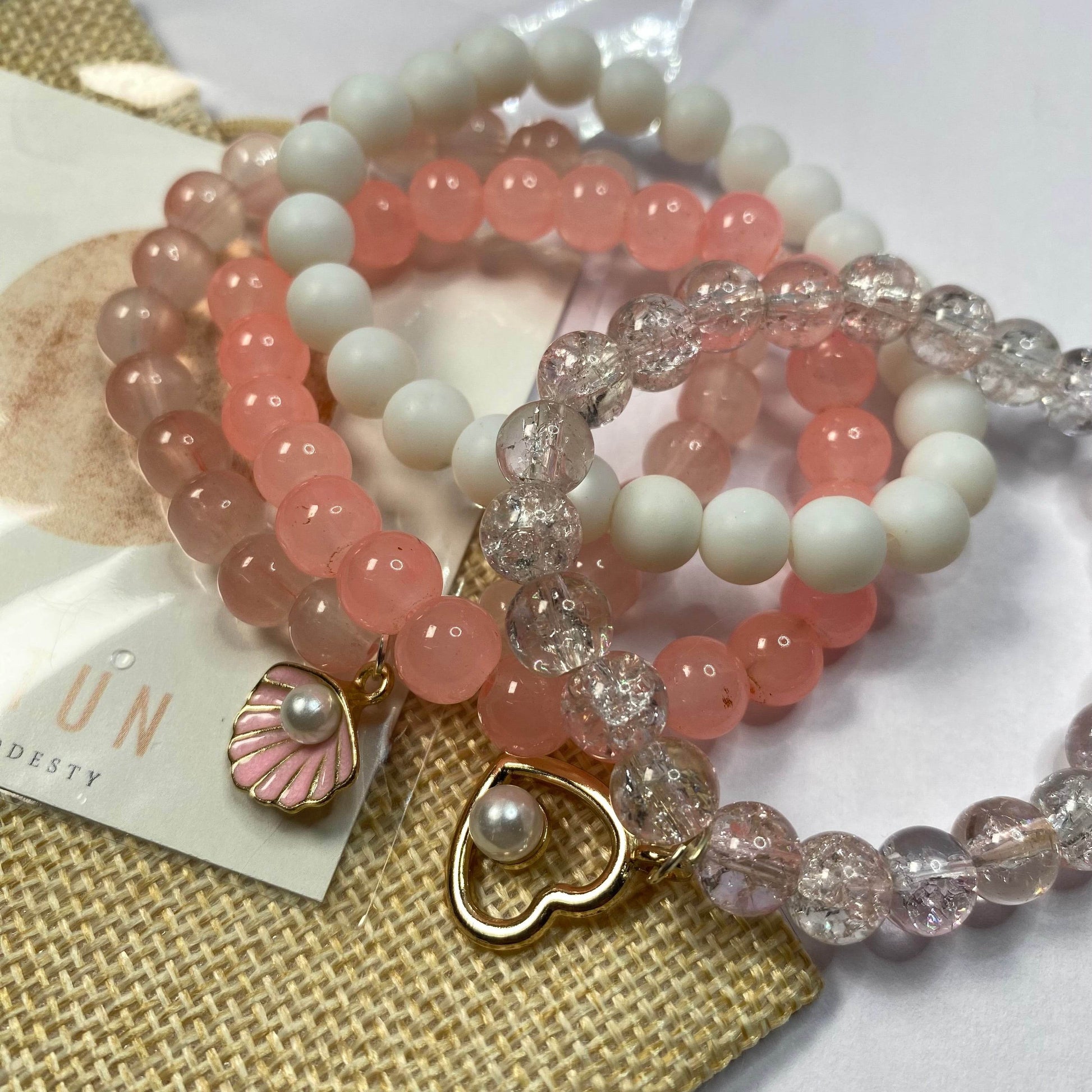 The stack bracelets in the include four distinct bracelets - Fatatun