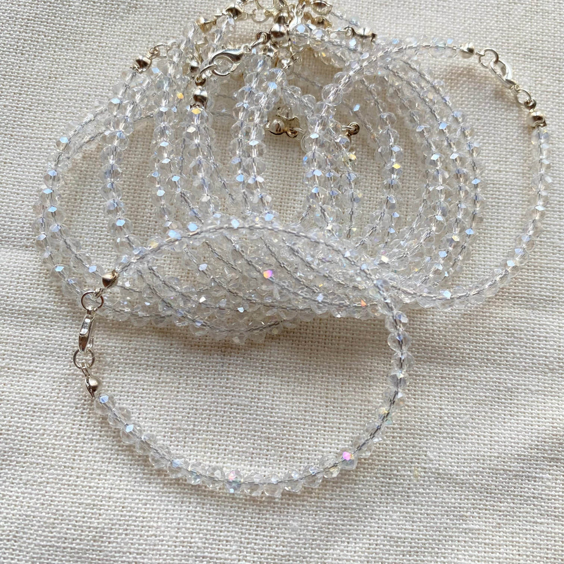 Crystals Bracelet Transparent shine (cost for each) - Fatatun