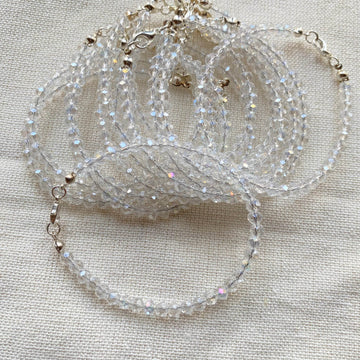Crystals Bracelet Transparent shine (cost for each) - Fatatun