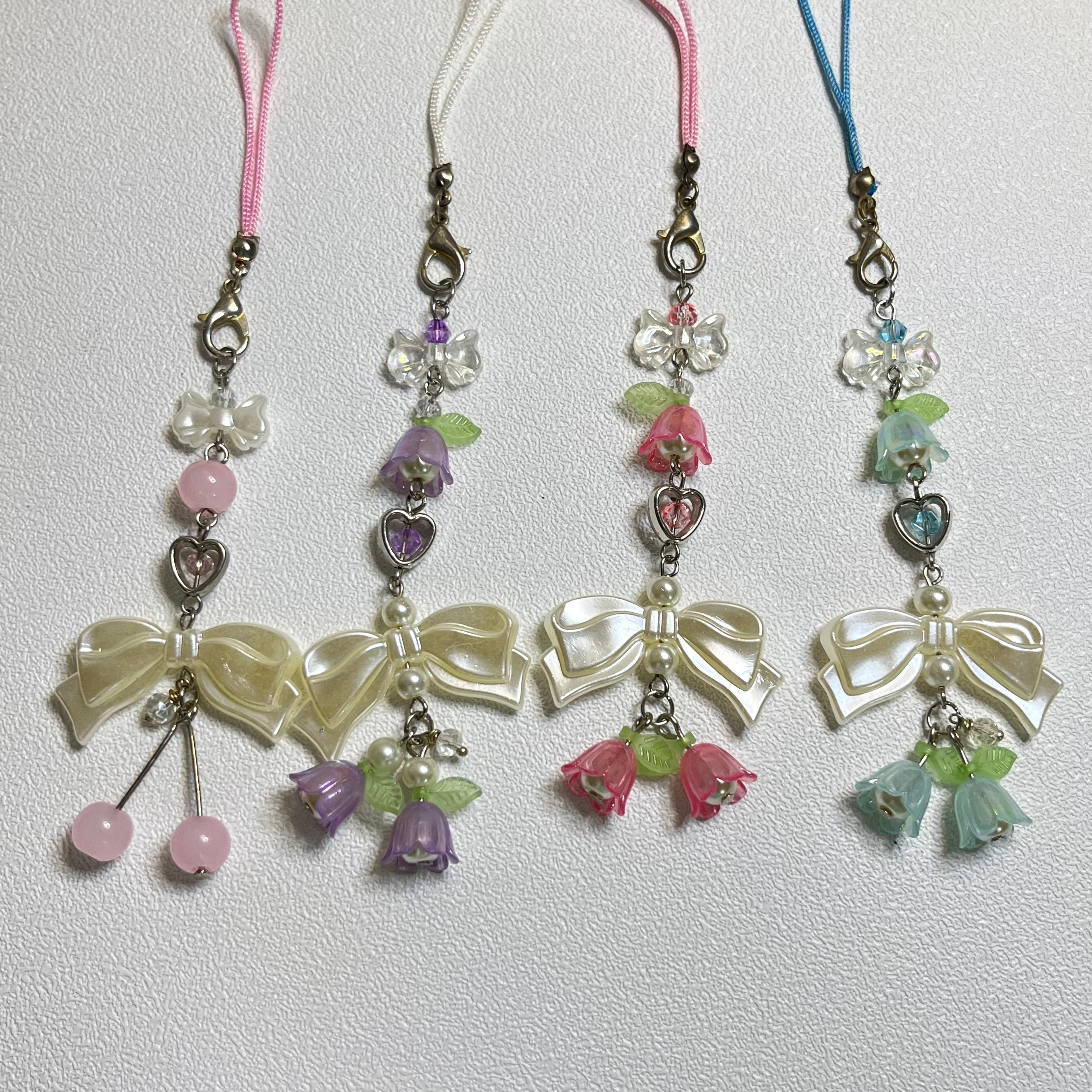 Phone Charms Bow and flowers