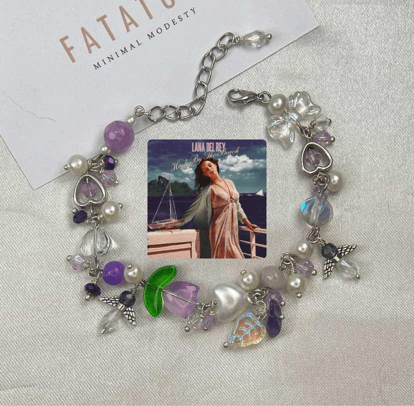 Purple theme Charm Bracelet - Fatatun