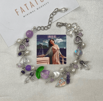 Purple theme Charm Bracelet - Fatatun