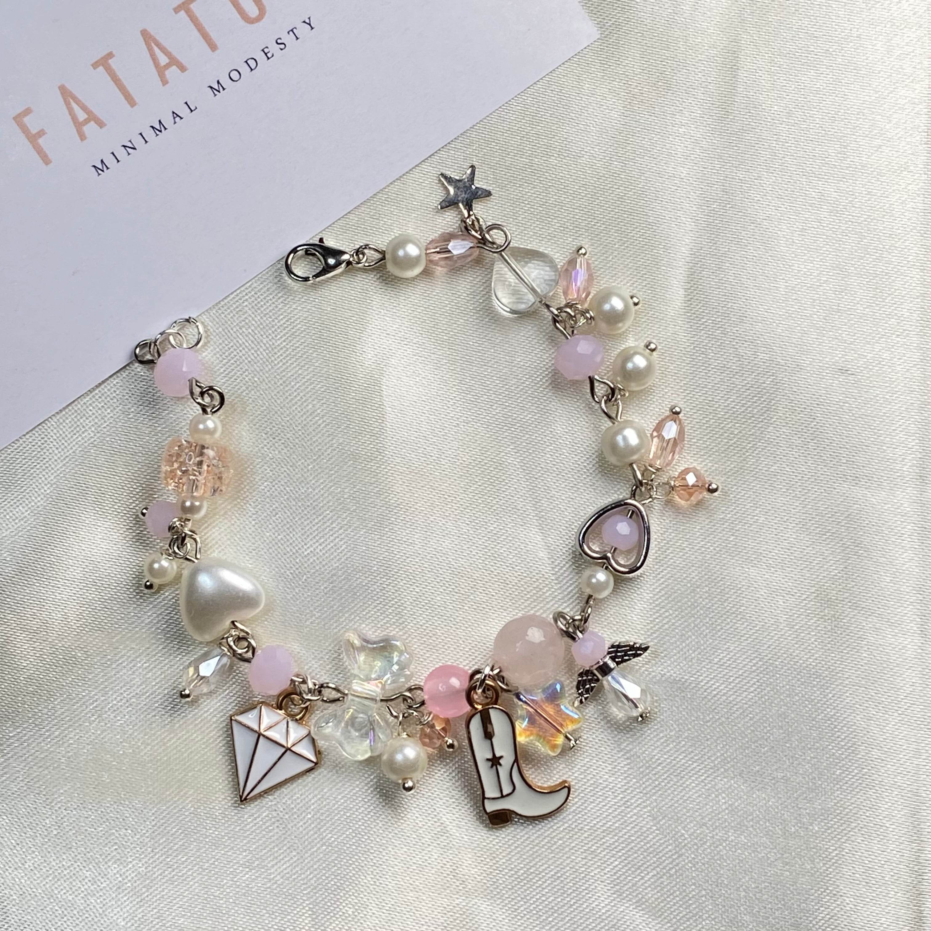 Pink theme Charm Bracelet - Fatatun