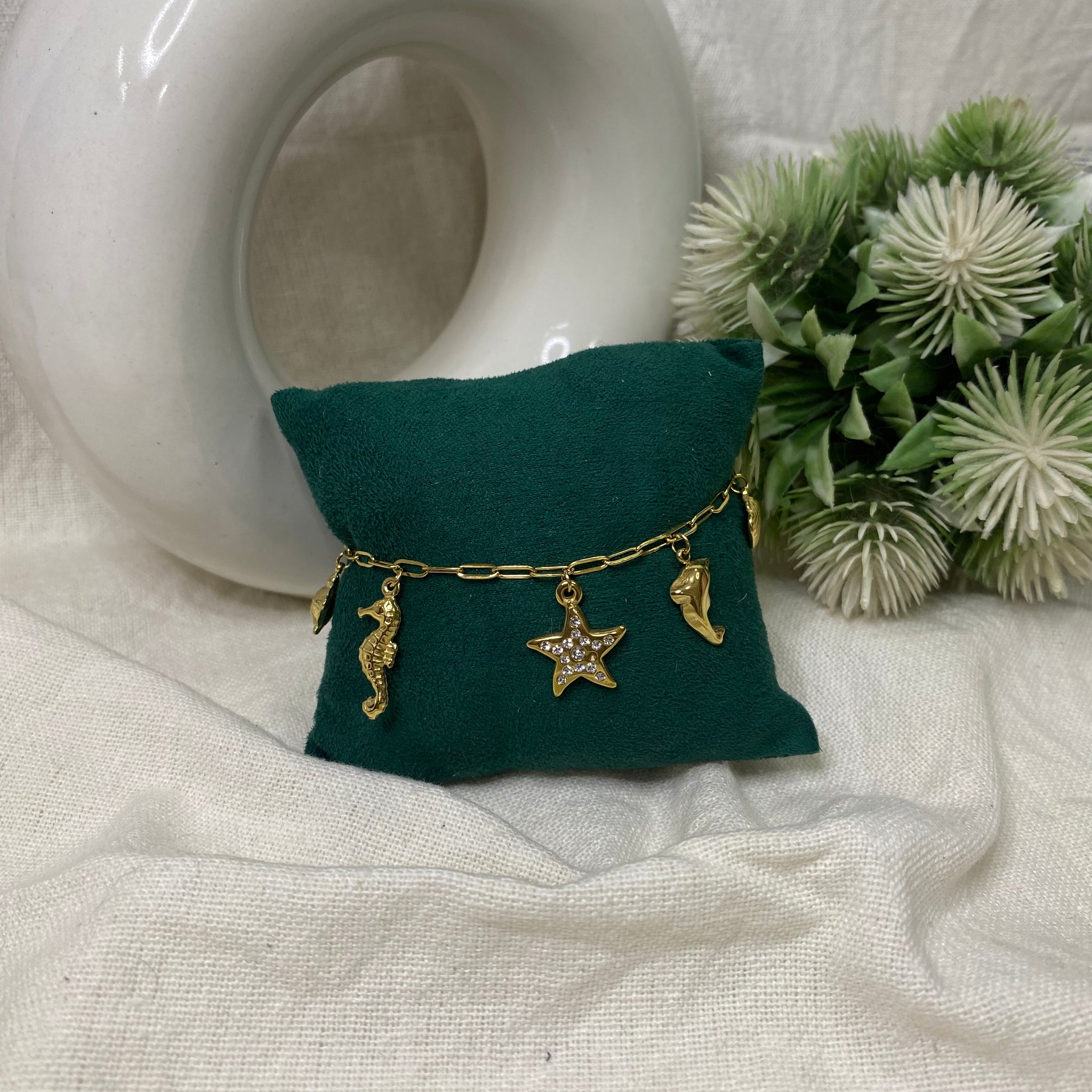 Ocean Love golden Charm Bracelet Anti-Tarnish