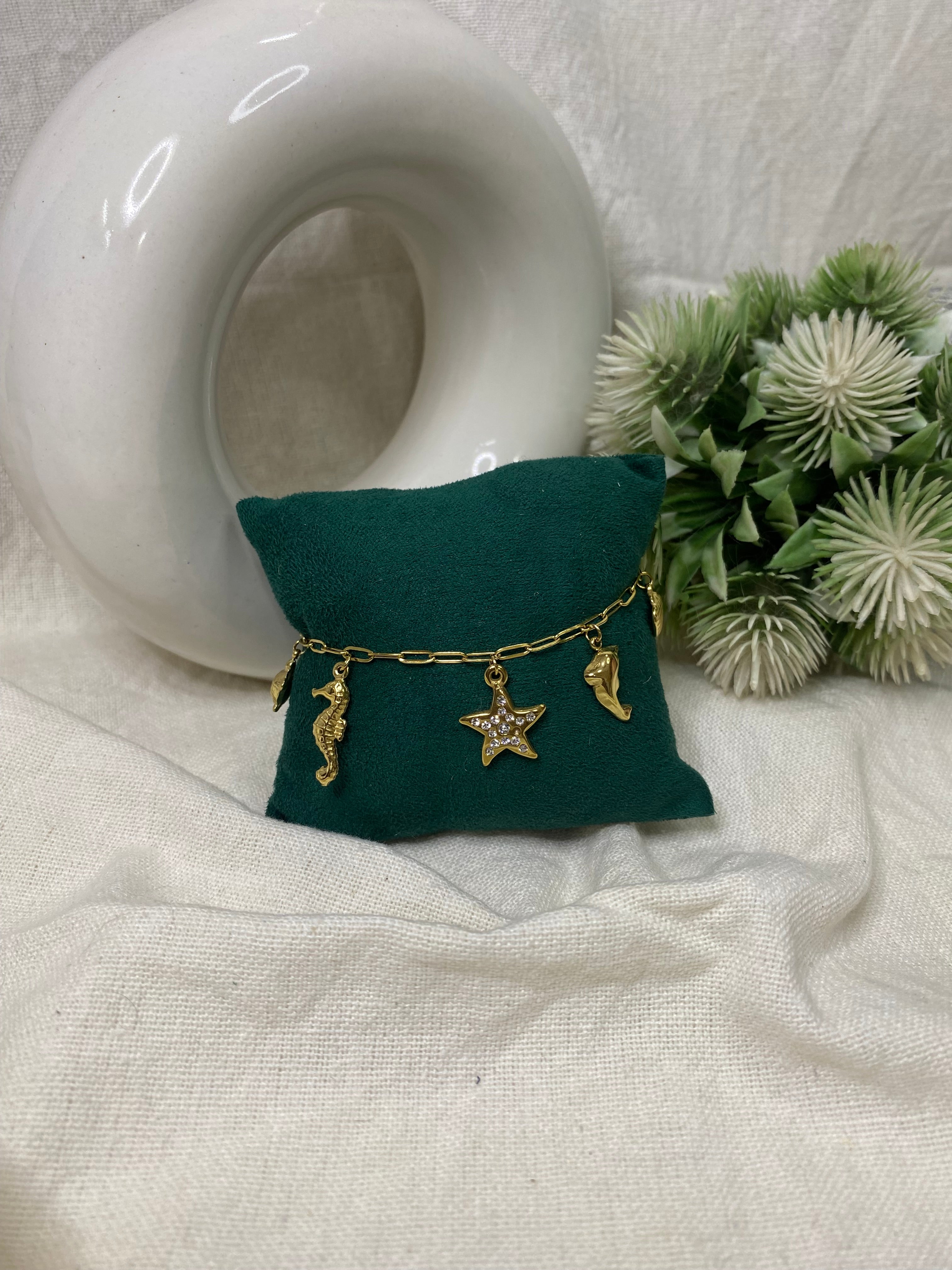 Ocean Love golden Charm Bracelet Anti-Tarnish