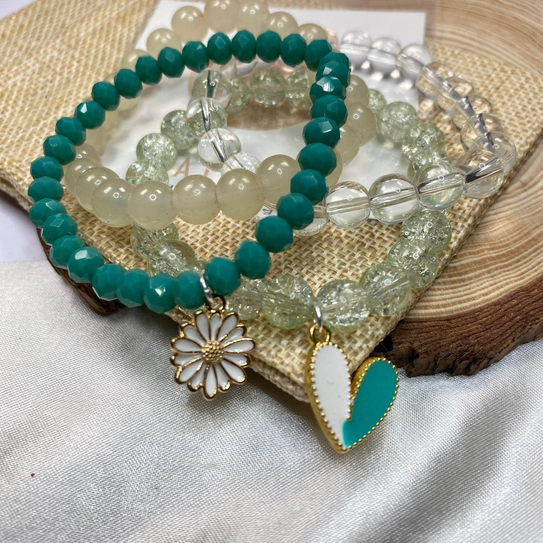 Stack Bracelets | Stacked for style! Mix these four beaded beauties for your perfect look - Fatatun