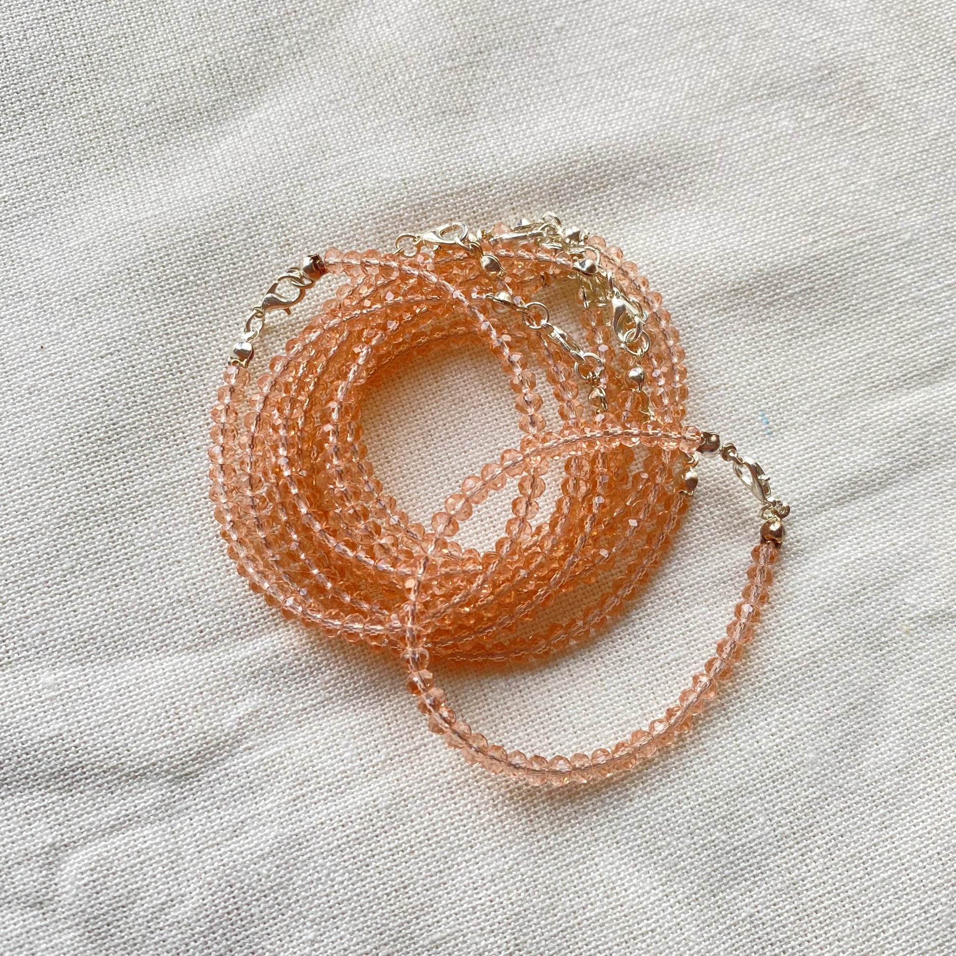Crystal Bracelet Peach (cost for each) - Fatatun
