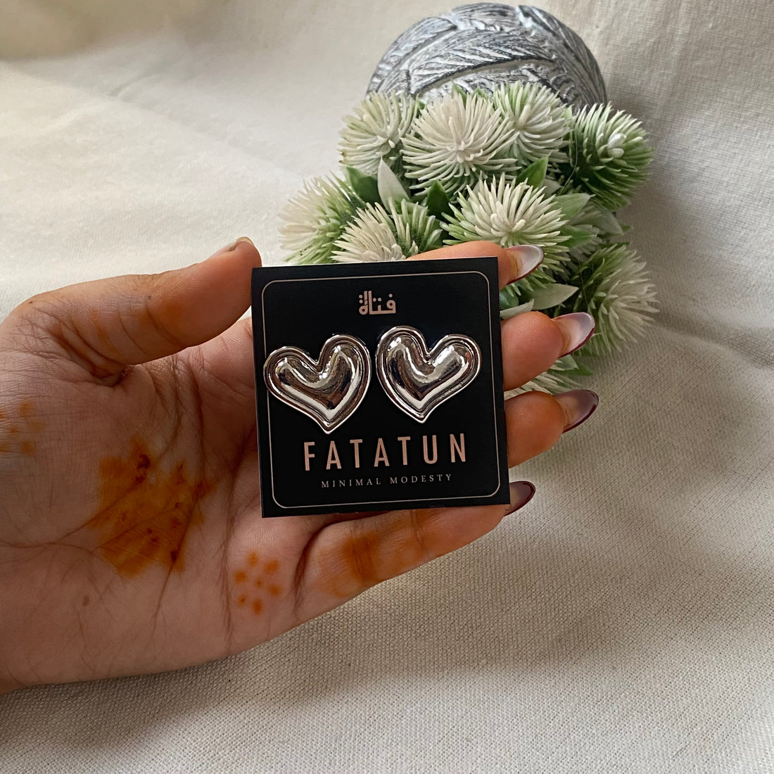 Heart Shape stainless steel earrings