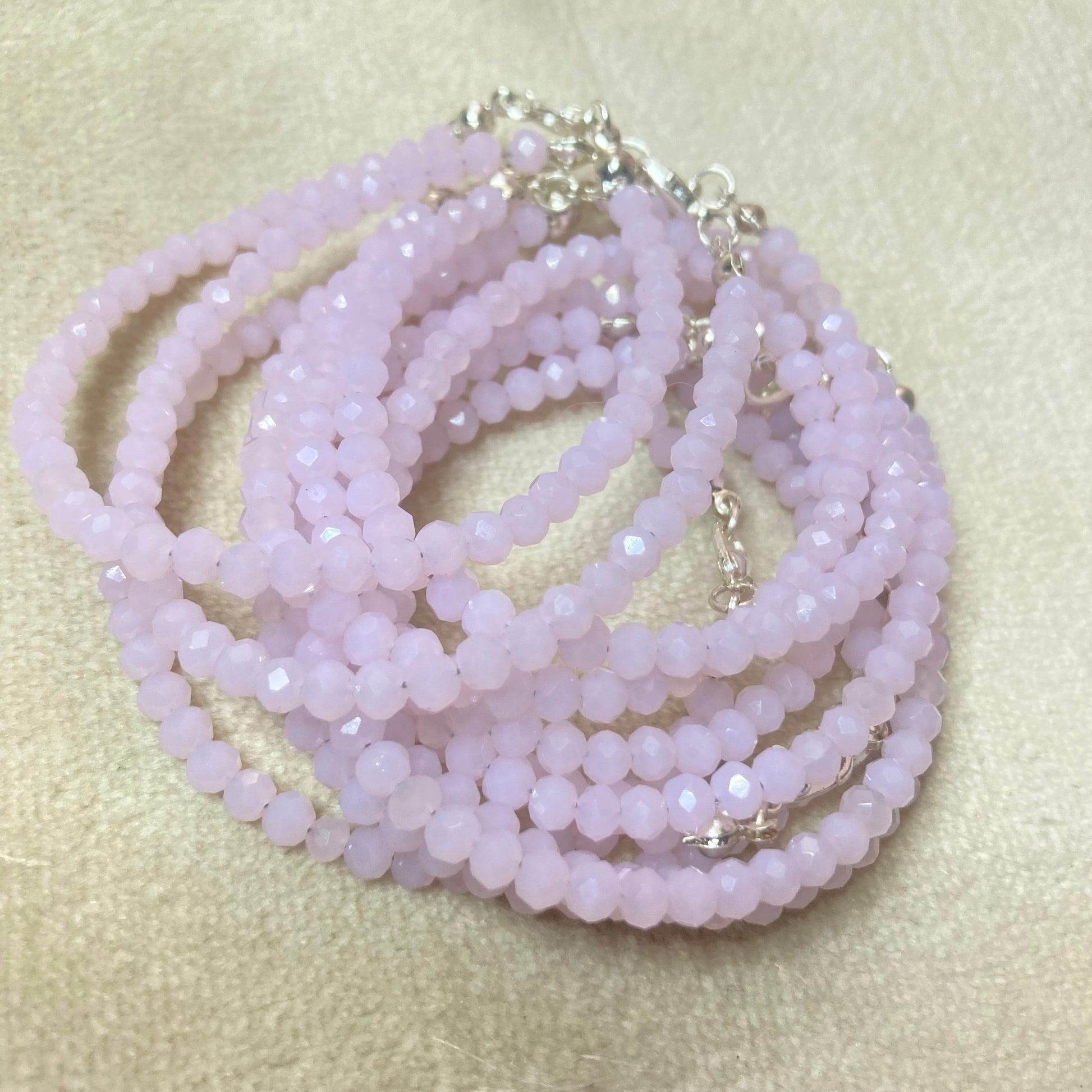 Crystal Bracelet Baby pink | (cost for each) - Fatatun