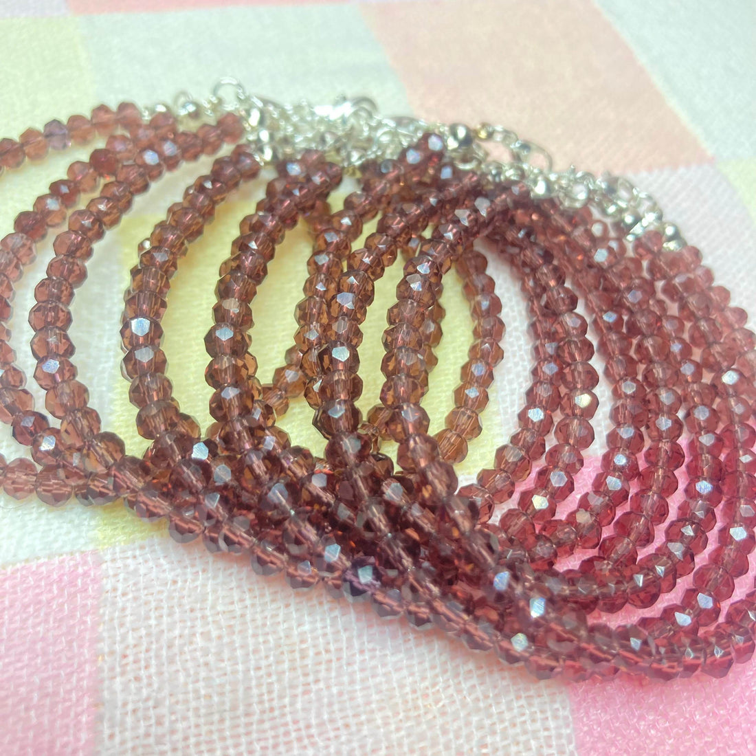 Crystal Bracelet Chocolate Brown | (cost for each) - Fatatun