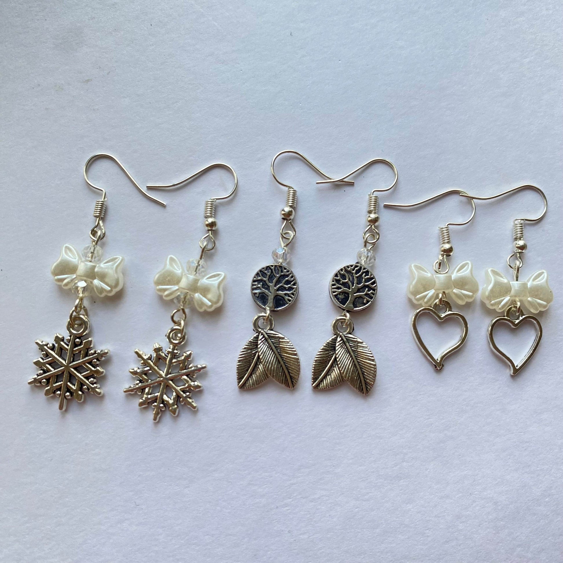 Earrings | Trending Bow, Heart Design - Fatatun