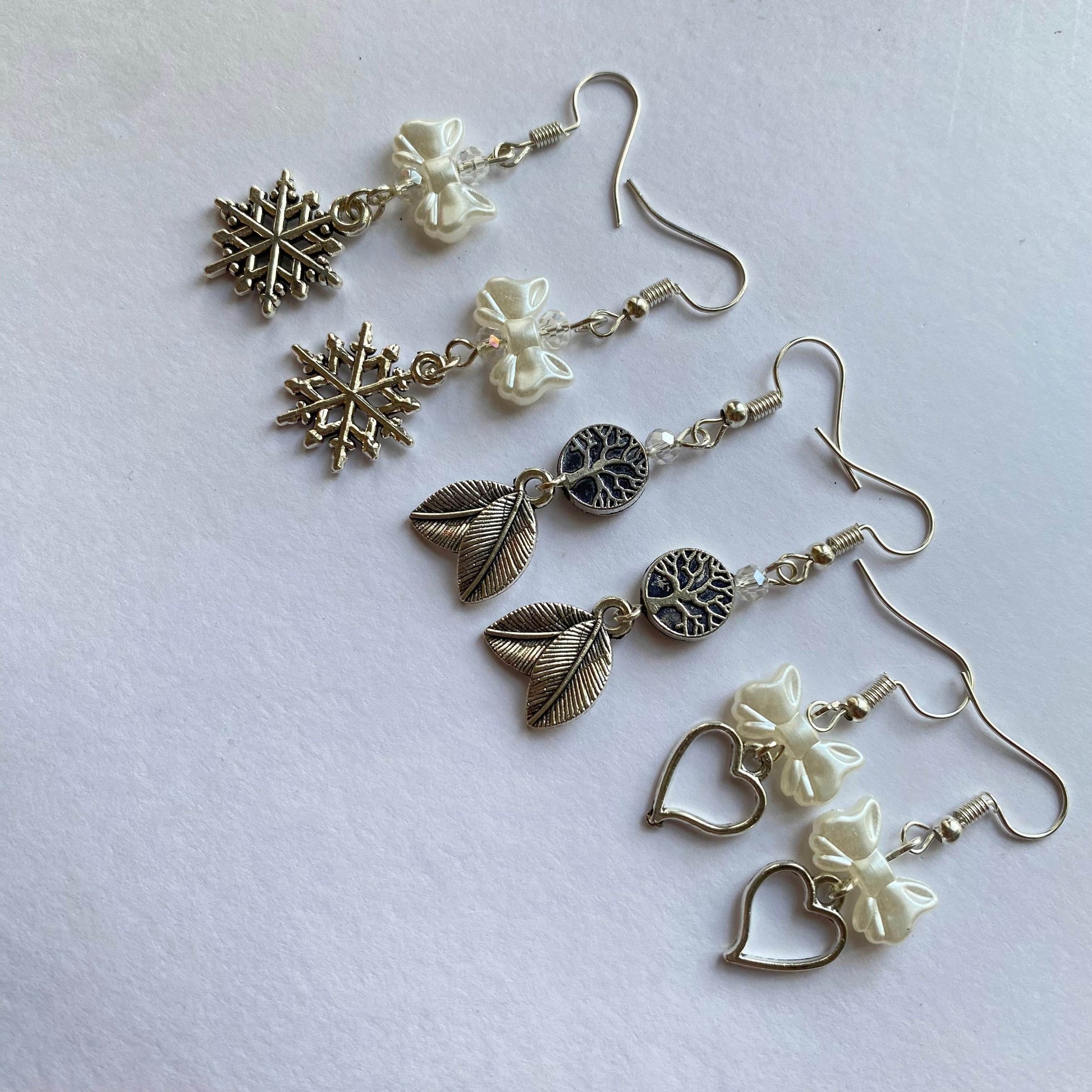 Earrings | Trending Bow, Heart Design - Fatatun