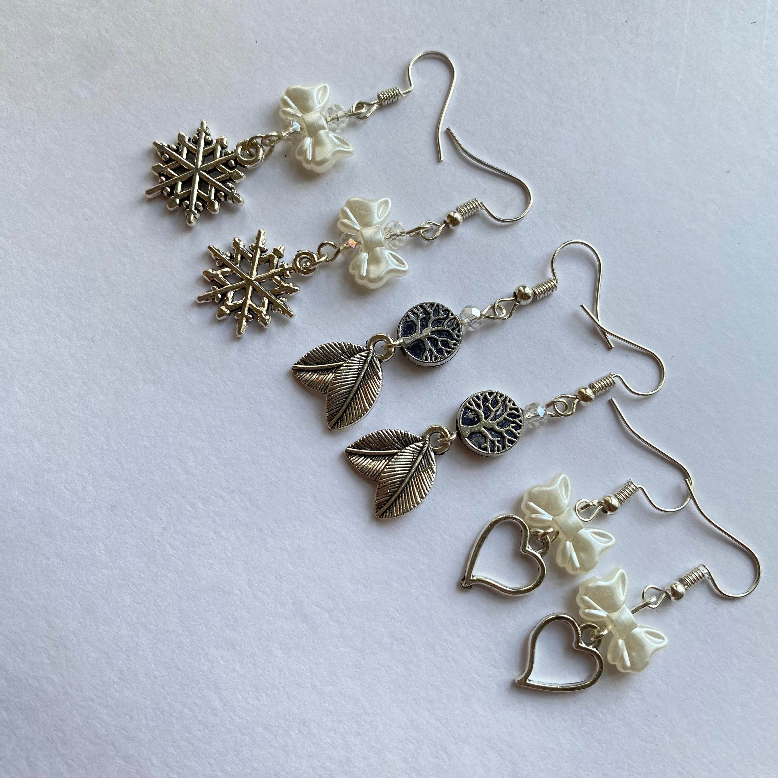 Earrings | Trending Bow, Heart Design - Fatatun