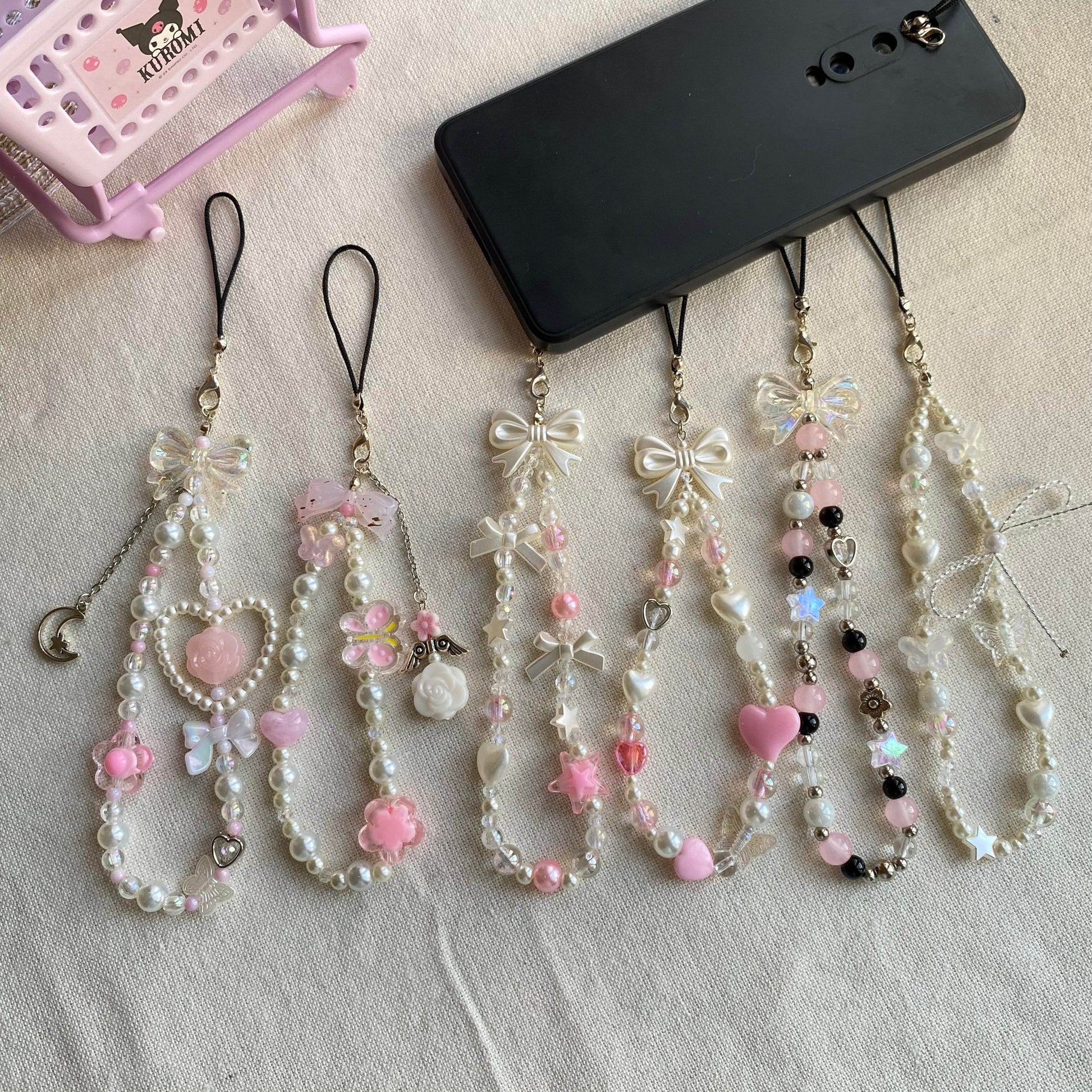 Asthetic Pink Phone Charms |S2 - Fatatun