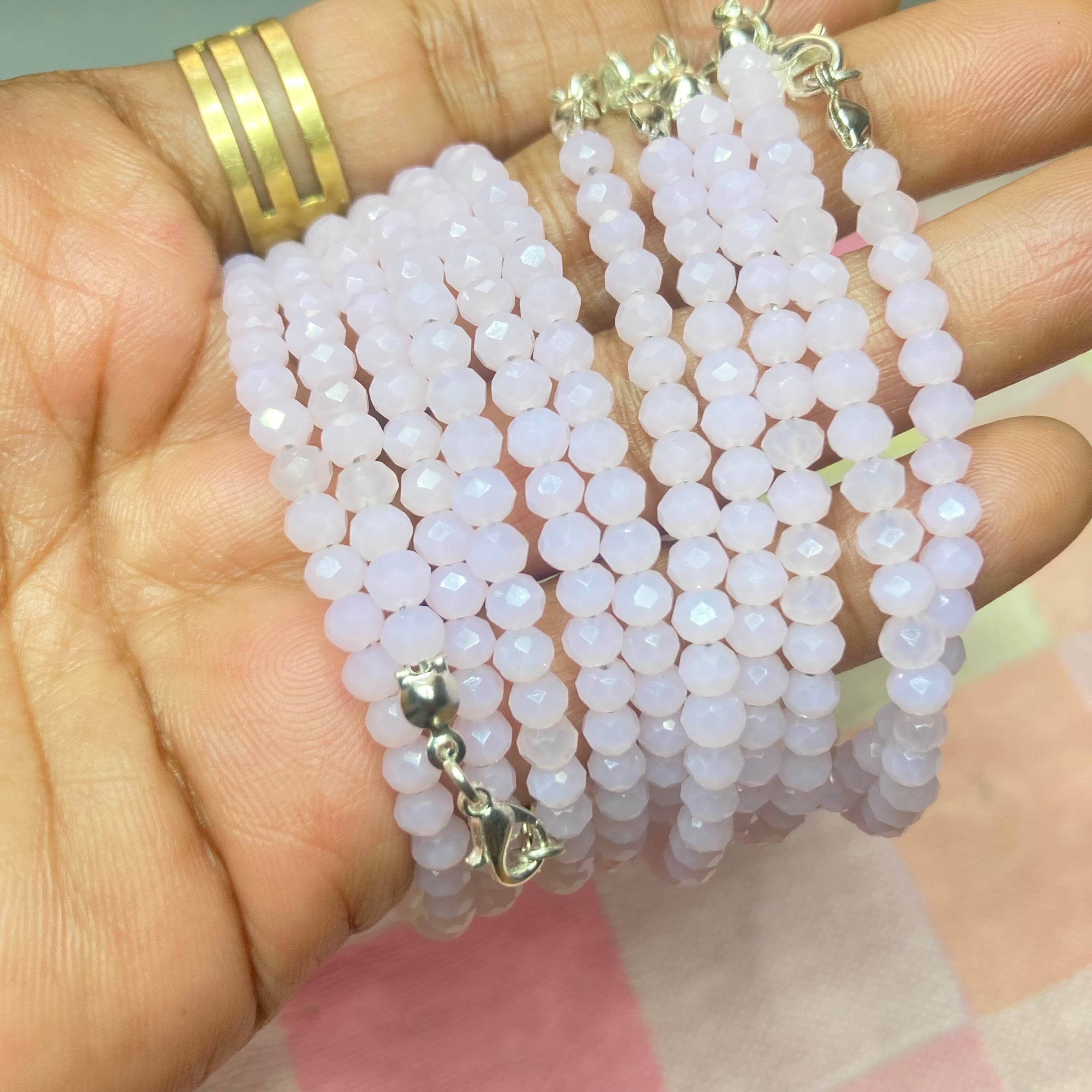 Crystal Bracelet Baby pink | (cost for each) - Fatatun