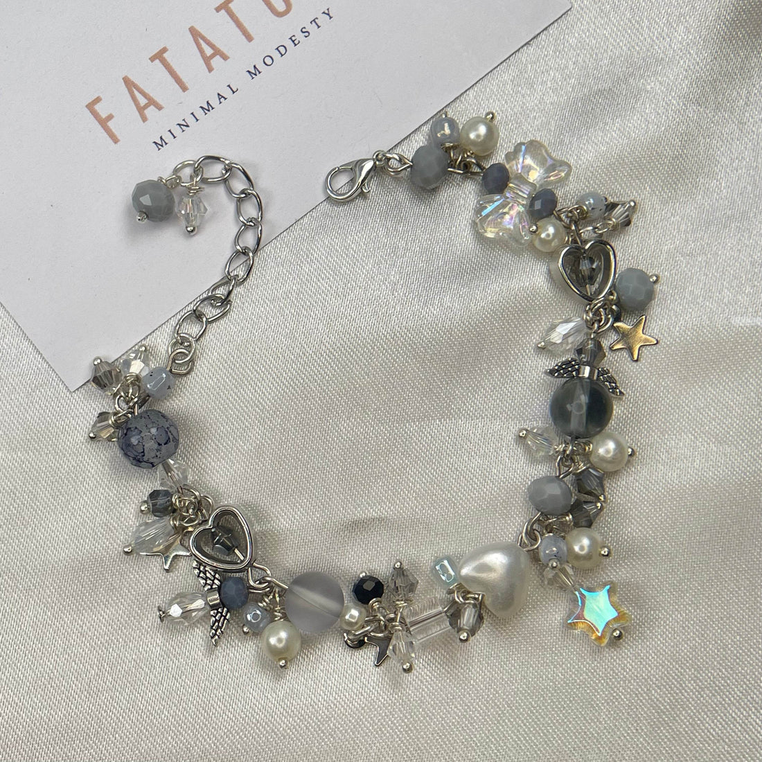 Gray theme Charm Bracelet - Fatatun