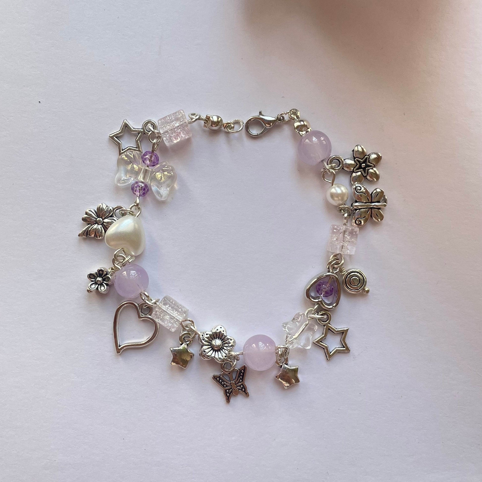 Charms Bracelet| Fairy Design Light Lavender - Fatatun