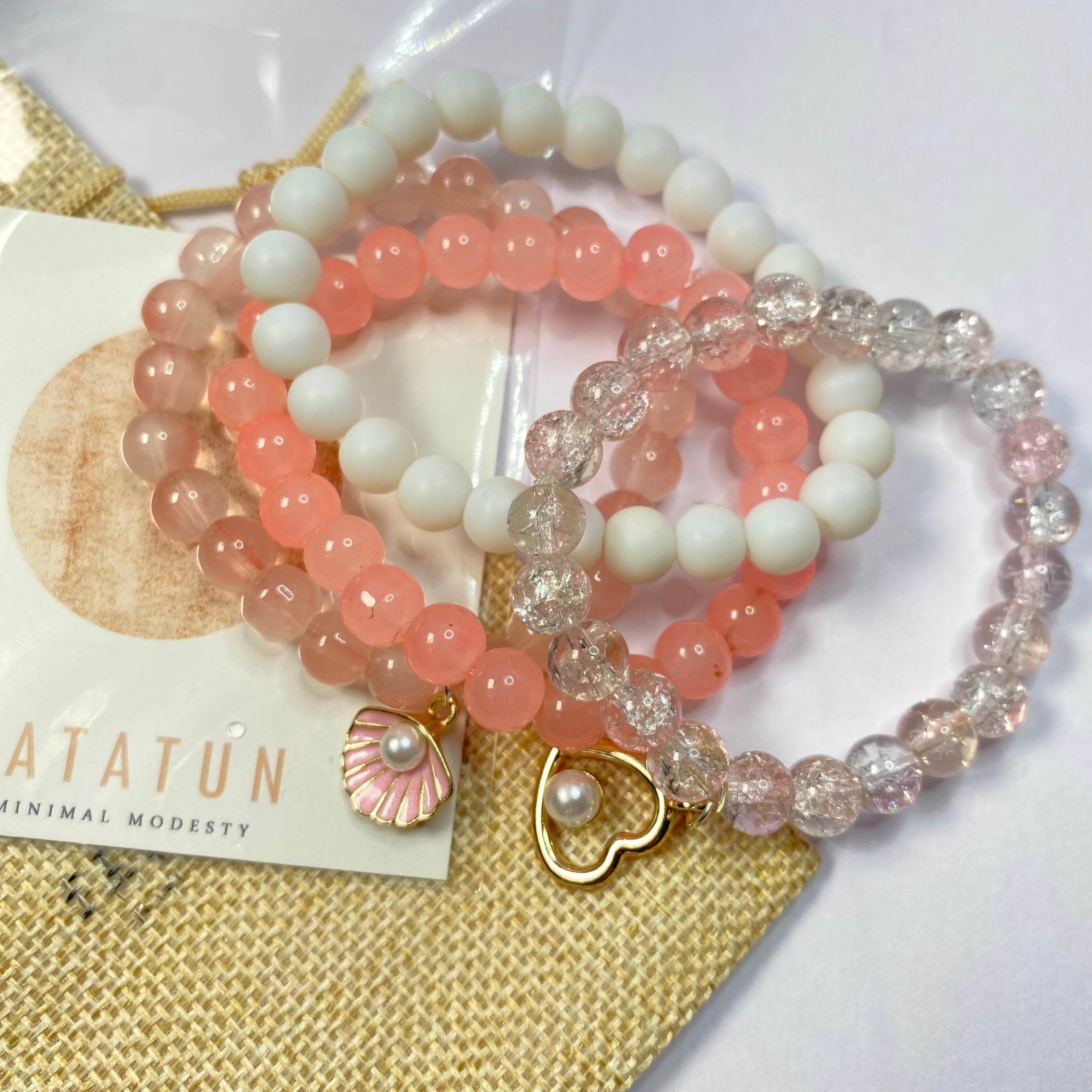 The stack bracelets in the include four distinct bracelets - Fatatun