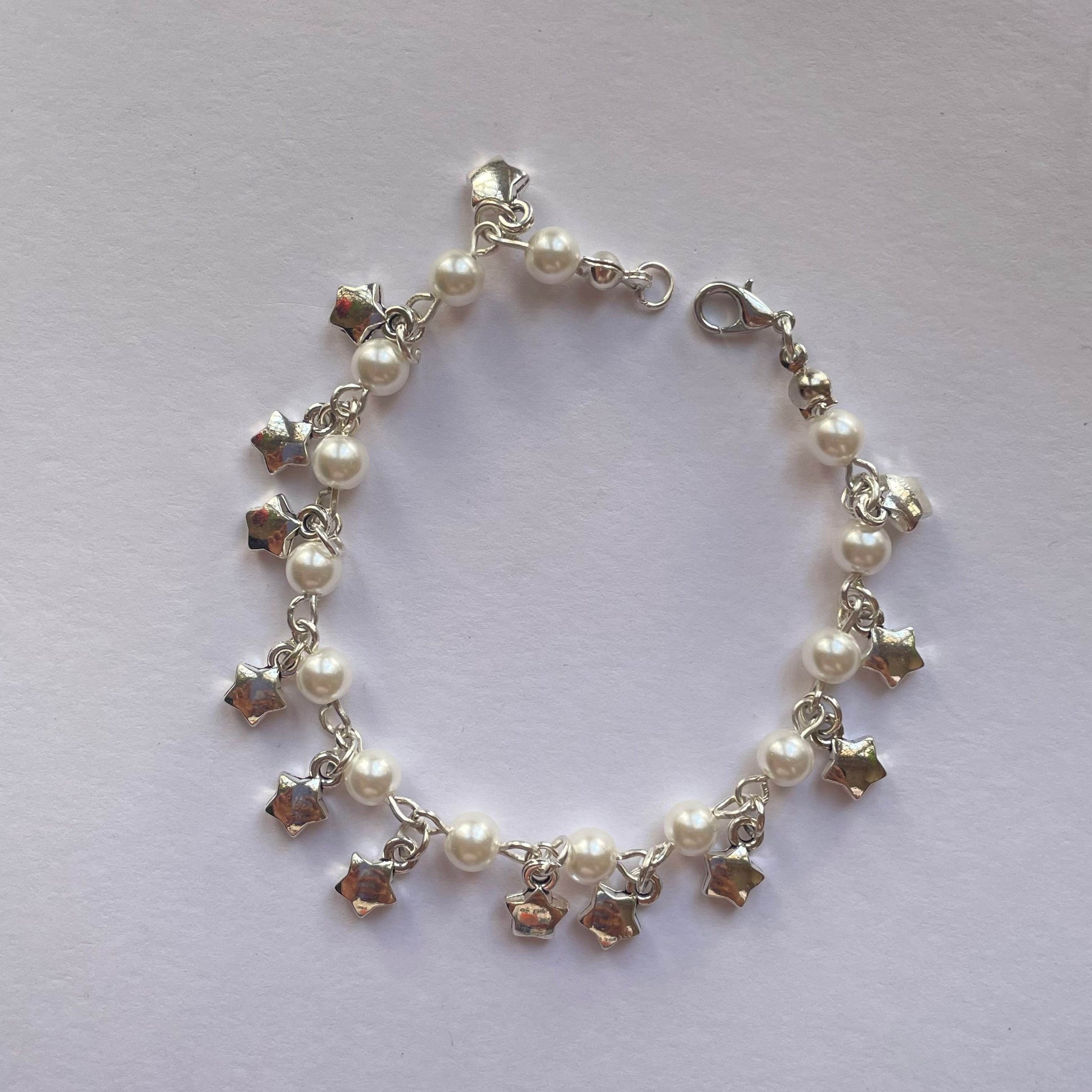 Charms Bracelet| Fairy Design Pearls and Stars - Fatatun