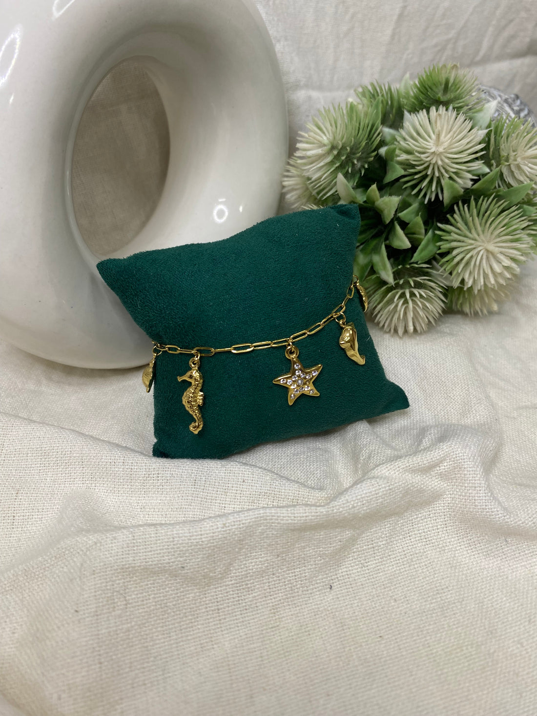 Ocean Love golden Charm Bracelet Anti-Tarnish