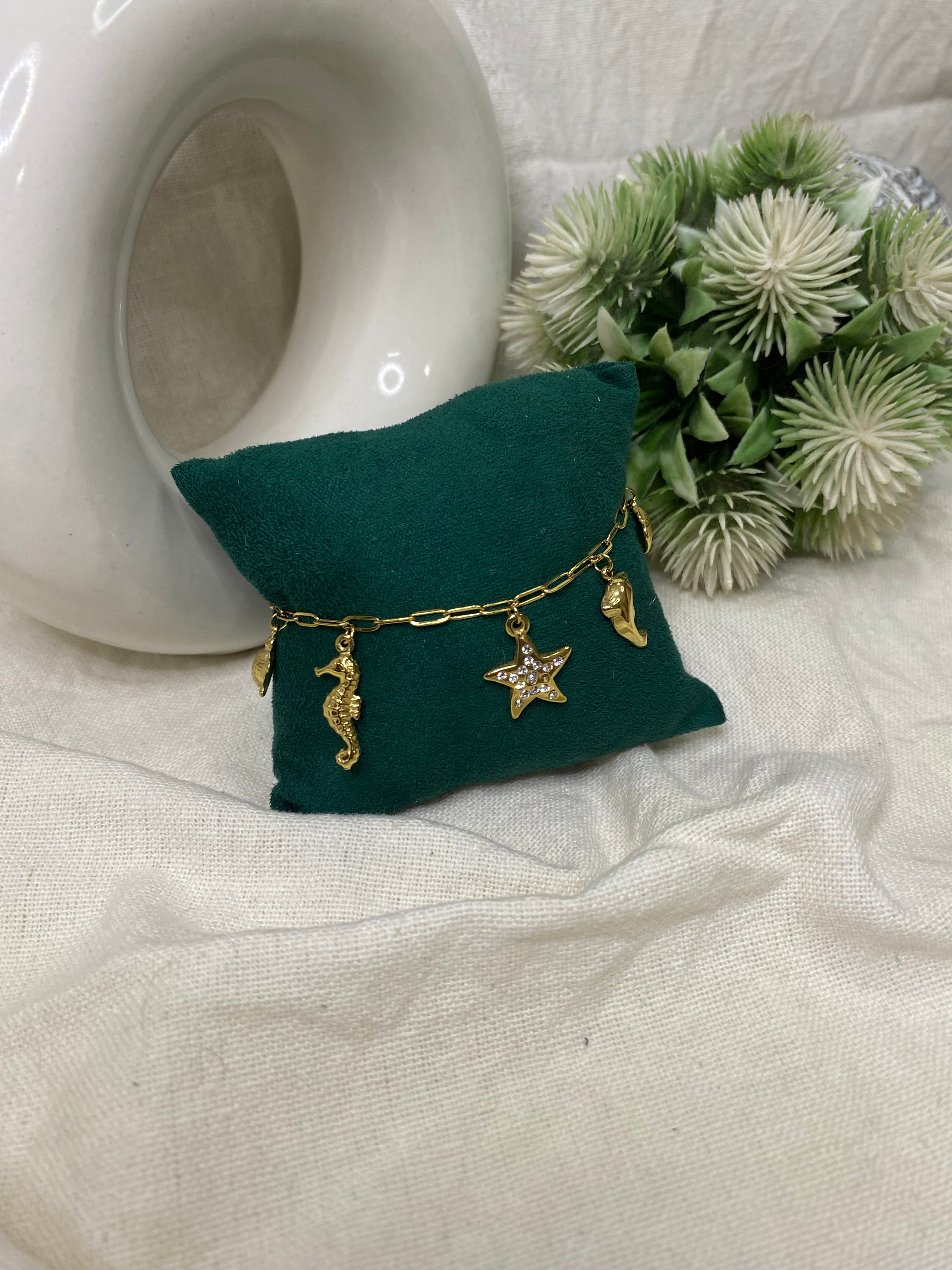 Ocean Love golden Charm Bracelet Anti-Tarnish