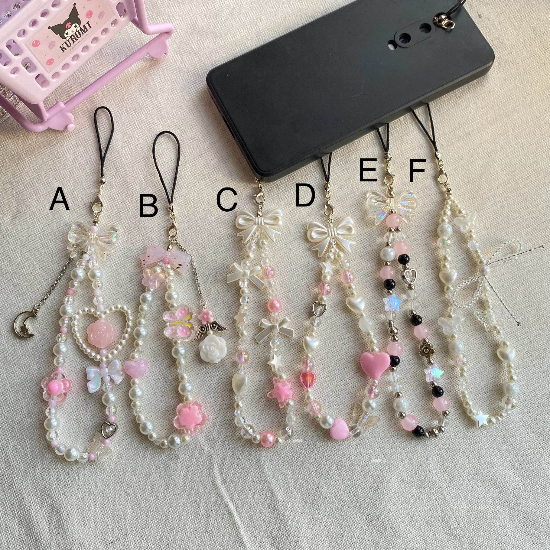 Asthetic Pink Phone Charms |S2 - Fatatun