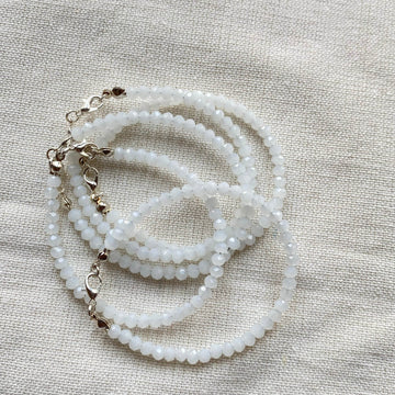 Crystals Bracelet White Opaque (cost for each) - Fatatun