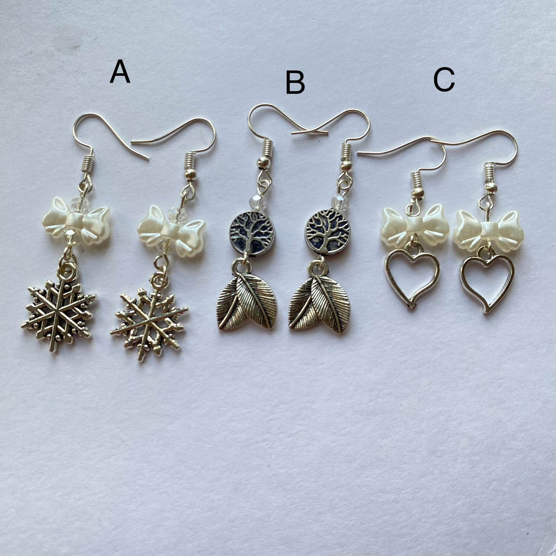 Earrings | Trending Bow, Heart Design - Fatatun