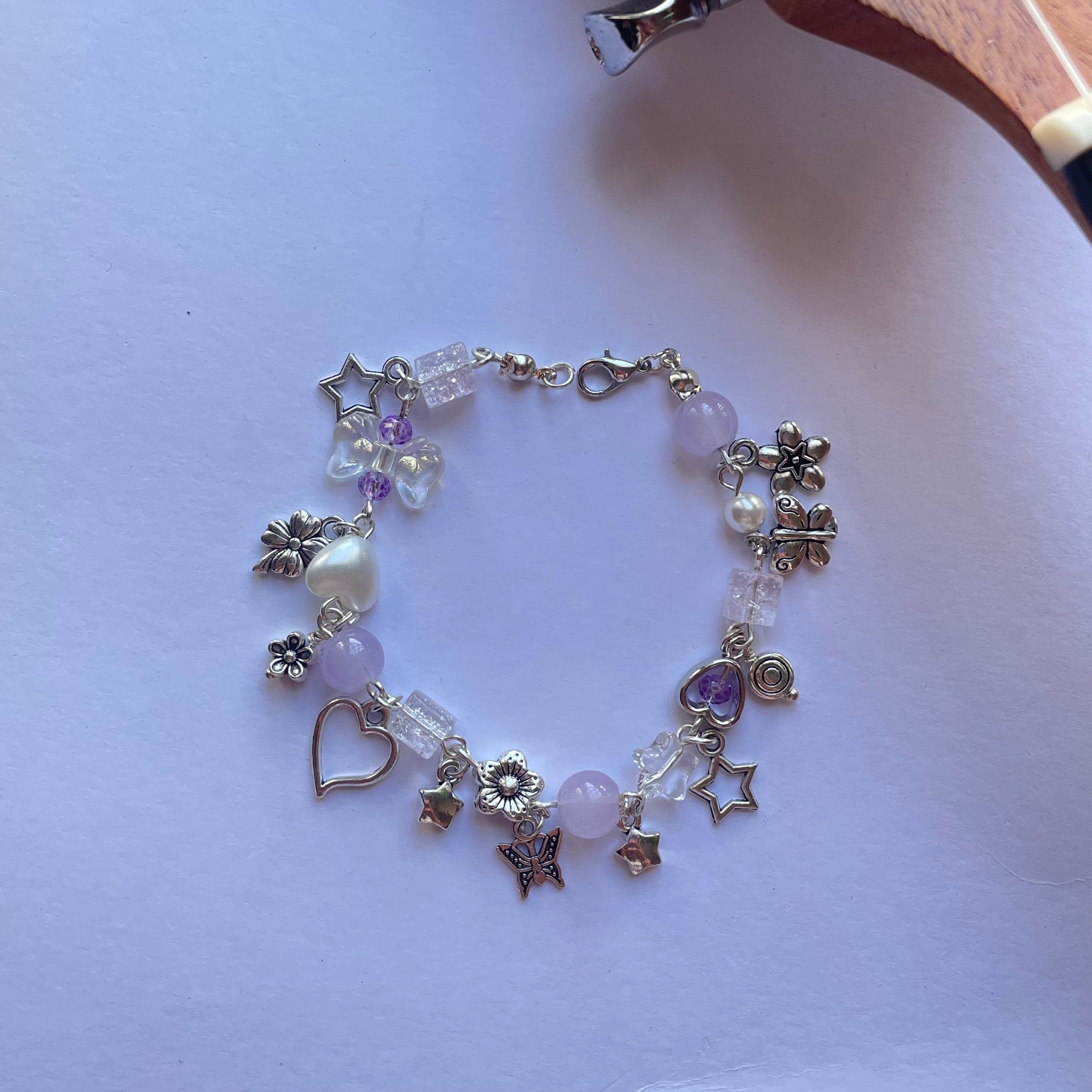 Charms Bracelet| Fairy Design Light Lavender - Fatatun