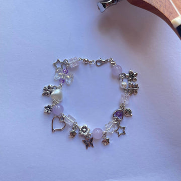 Charms Bracelet| Fairy Design Light Lavender - Fatatun