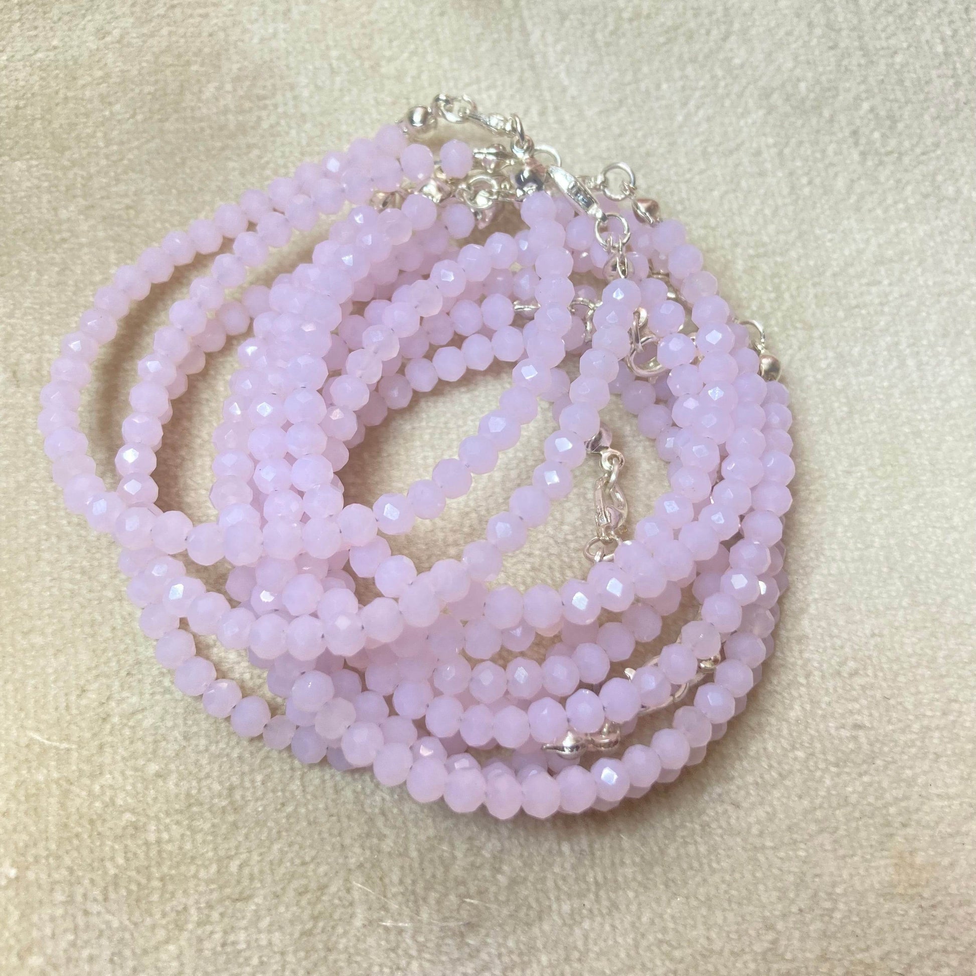 Crystal Bracelet Baby pink | (cost for each) - Fatatun