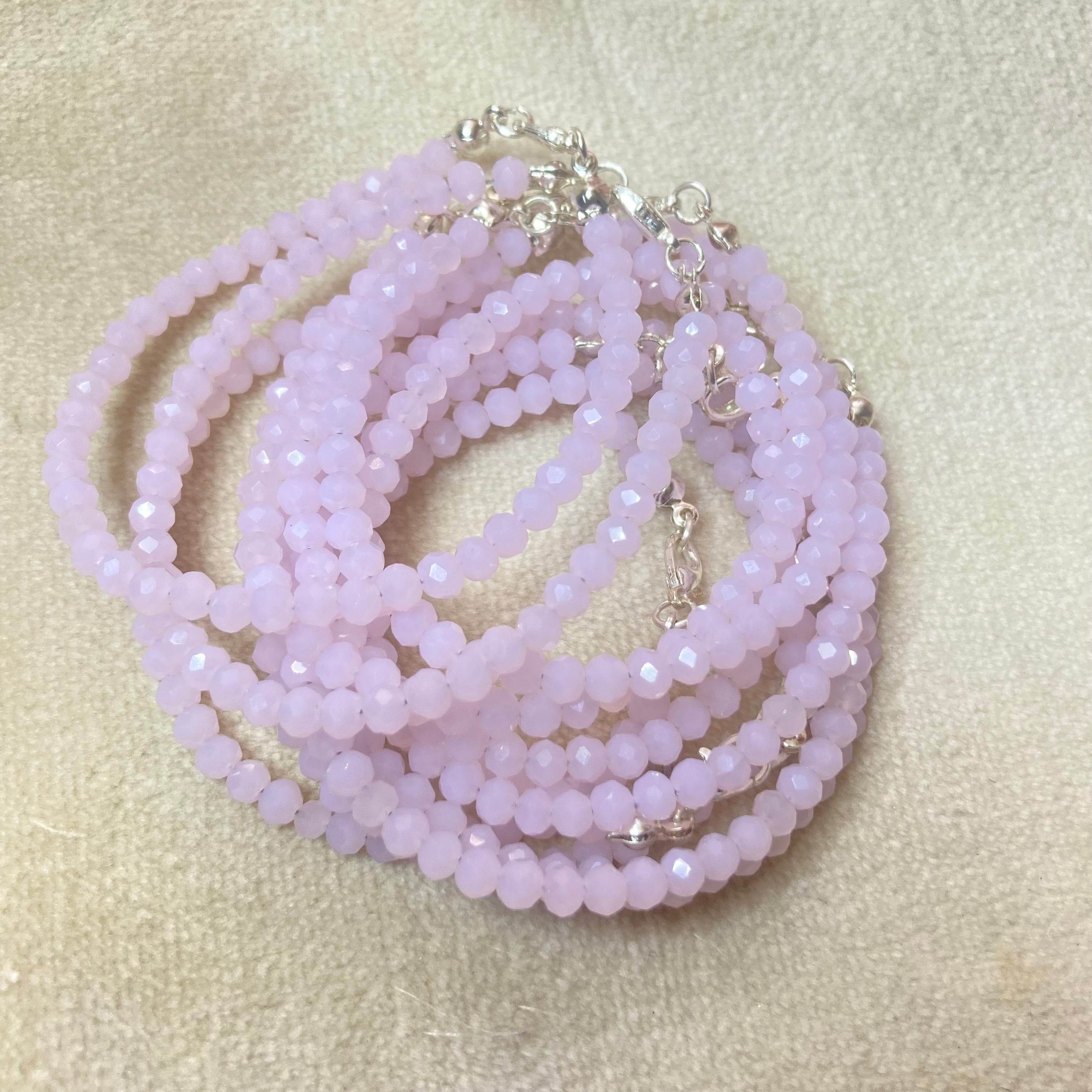 Crystal Bracelet Baby pink | (cost for each) - Fatatun