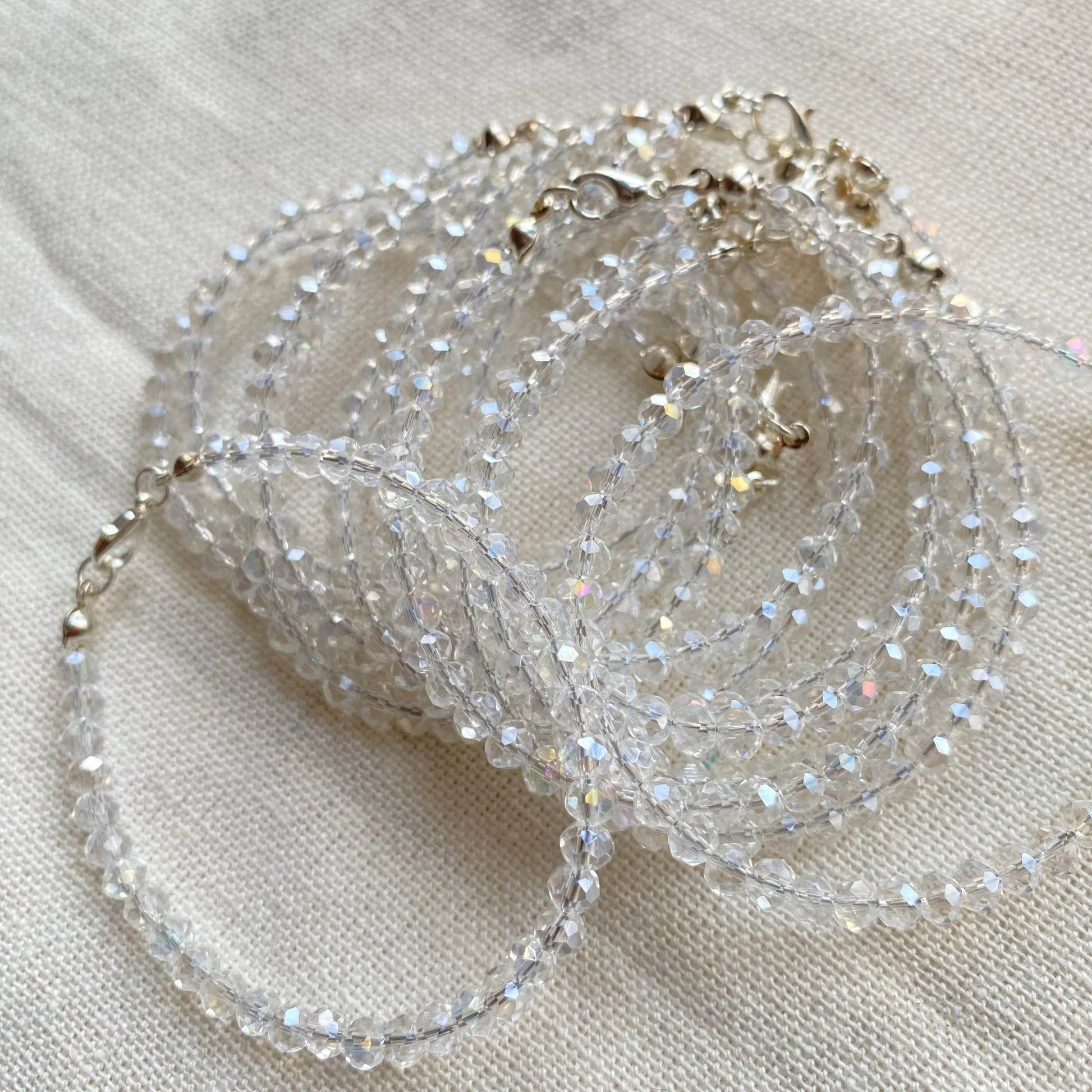 Crystals Bracelet Transparent shine (cost for each) - Fatatun