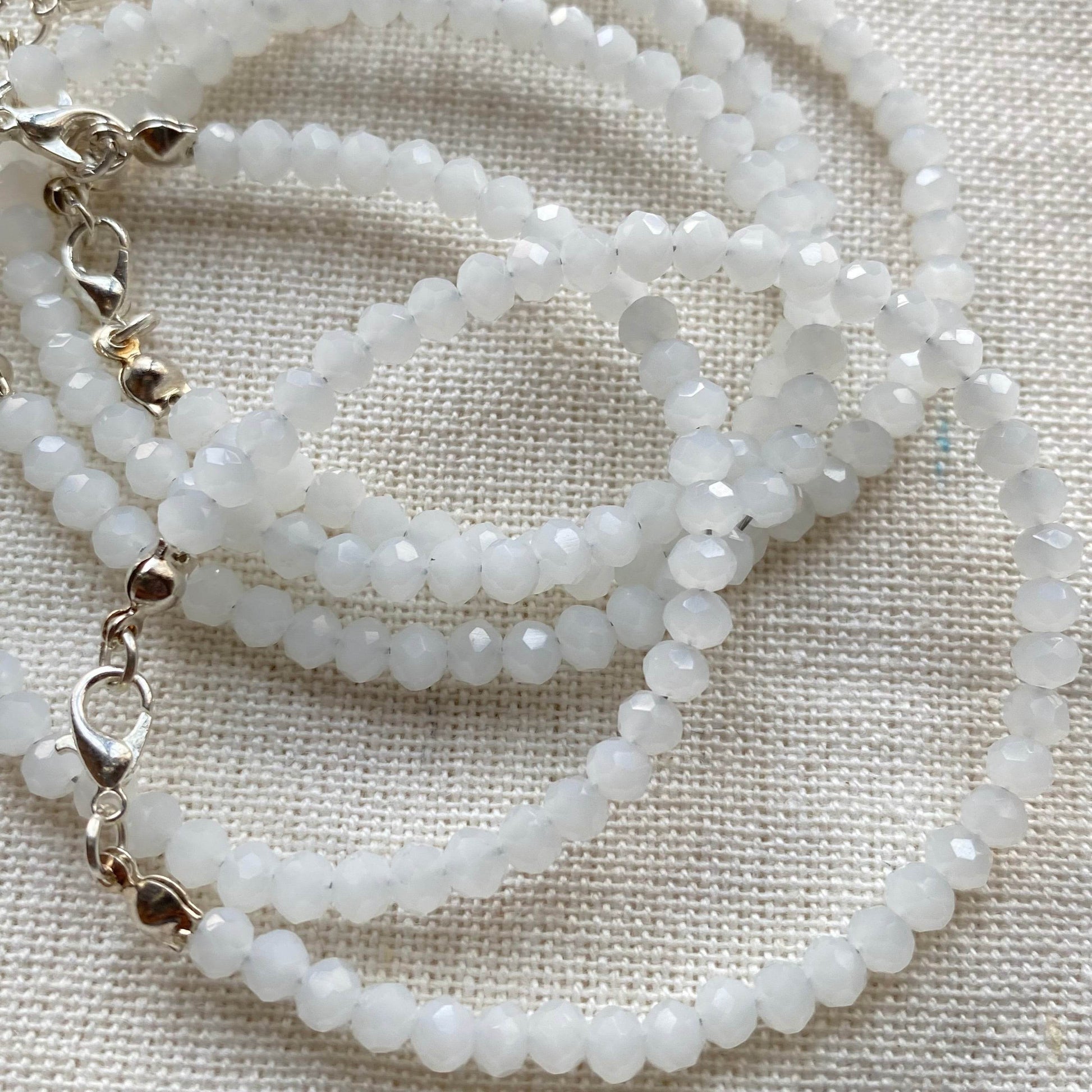 Crystals Bracelet White Opaque (cost for each) - Fatatun