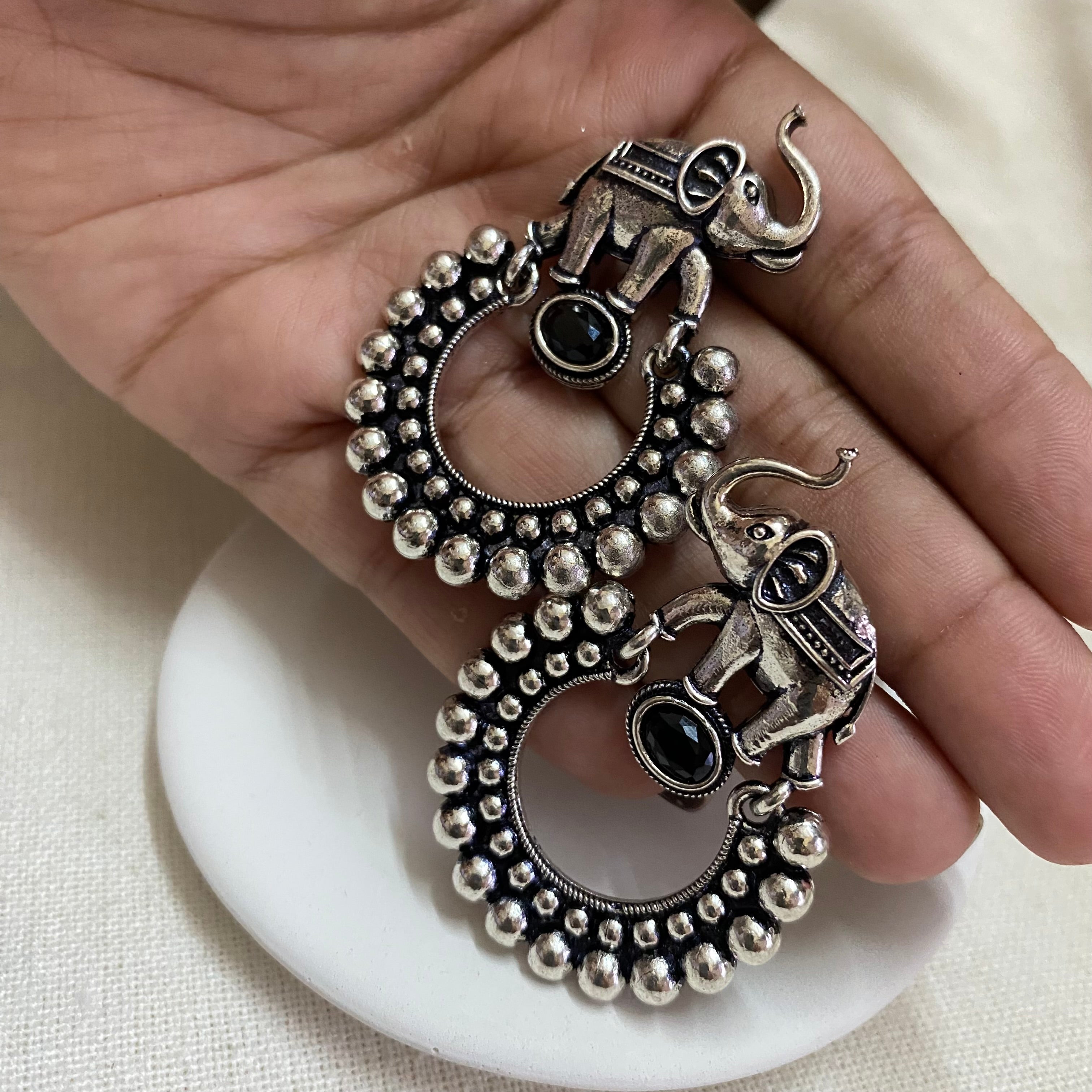 Unique oxidise earrings