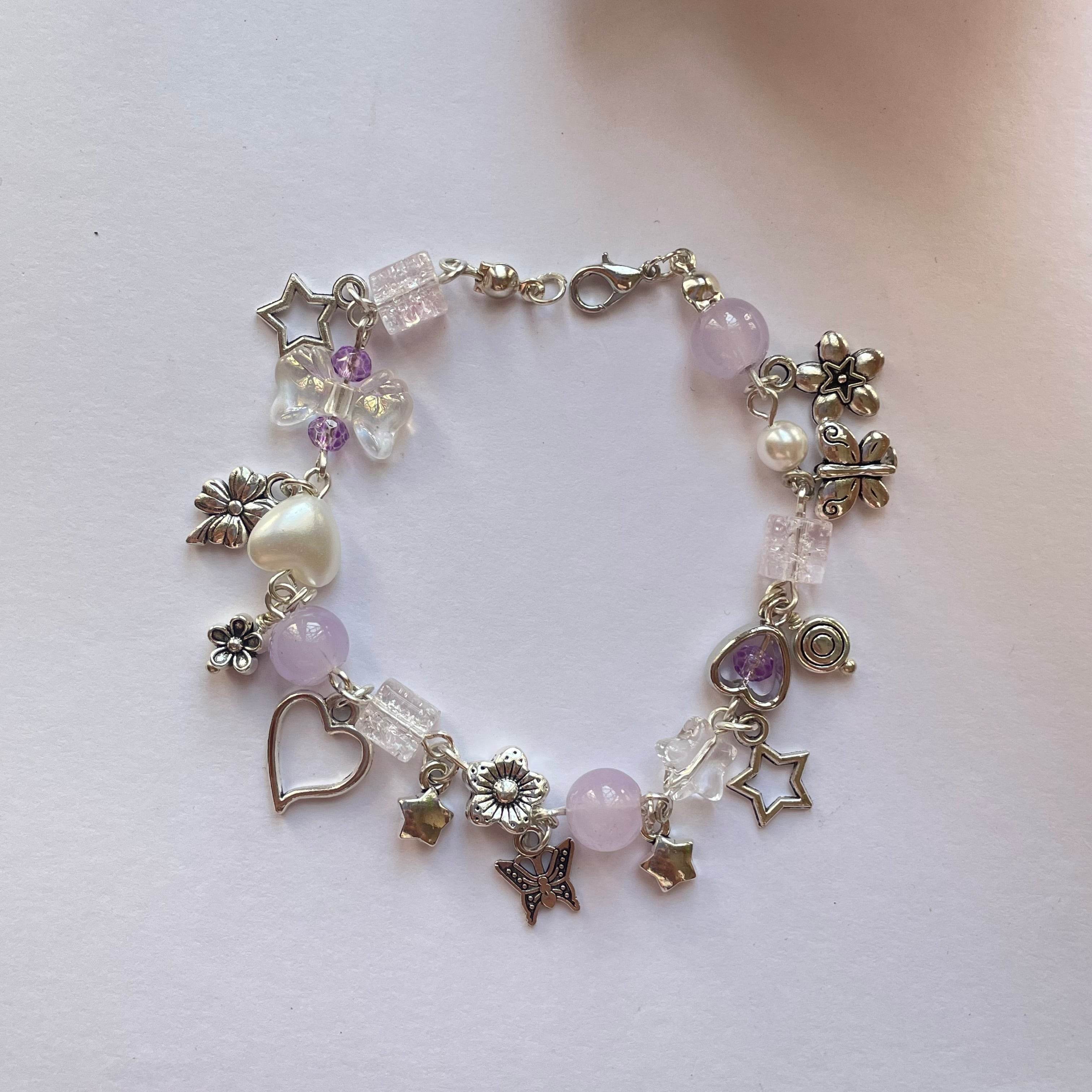 Charms Bracelet| Fairy Design Light Lavender - Fatatun