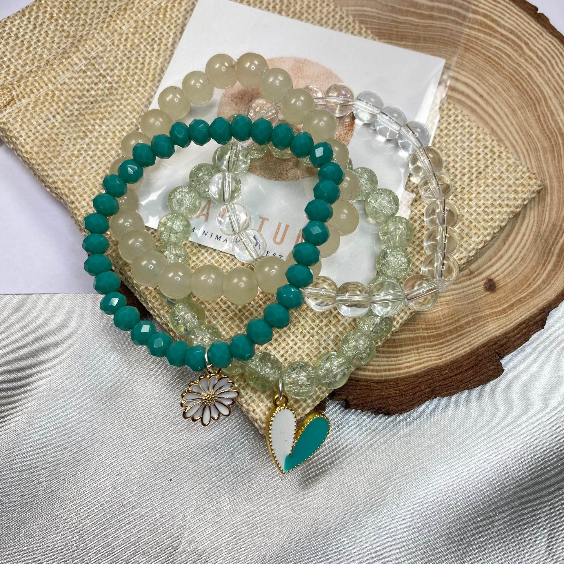 Stack Bracelets | Stacked for style! Mix these four beaded beauties for your perfect look - Fatatun