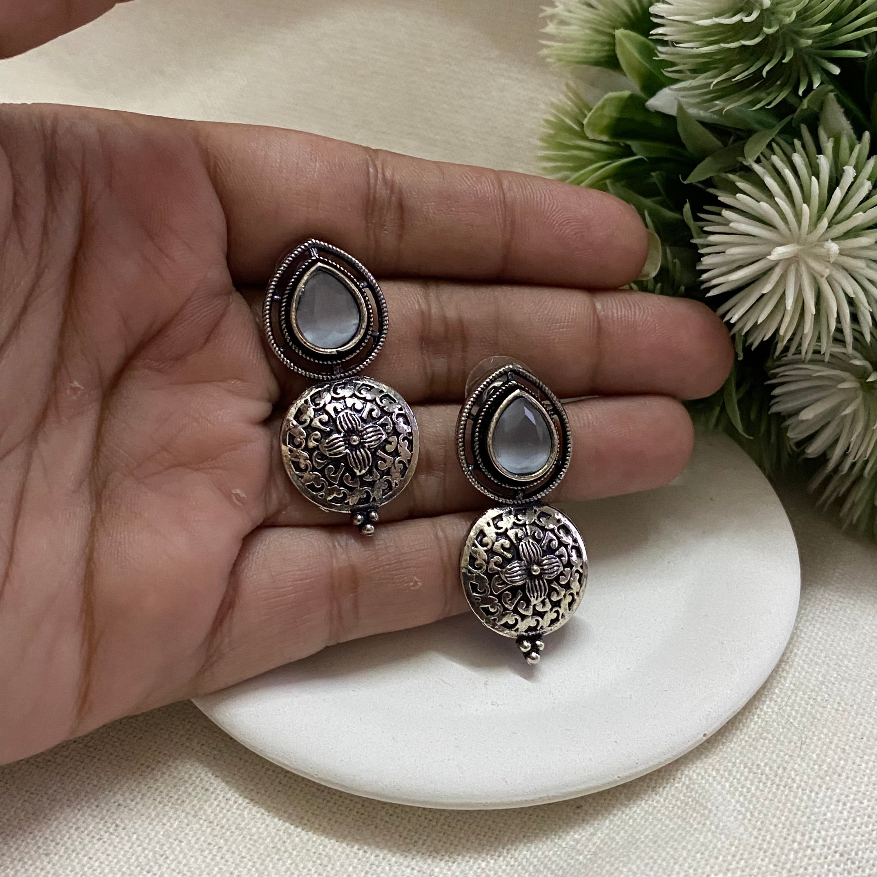 Unique oxidise earrings