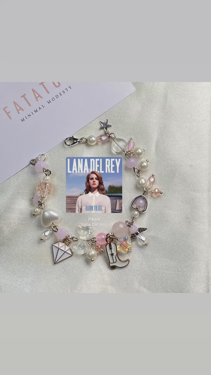 Pink theme Charm Bracelet