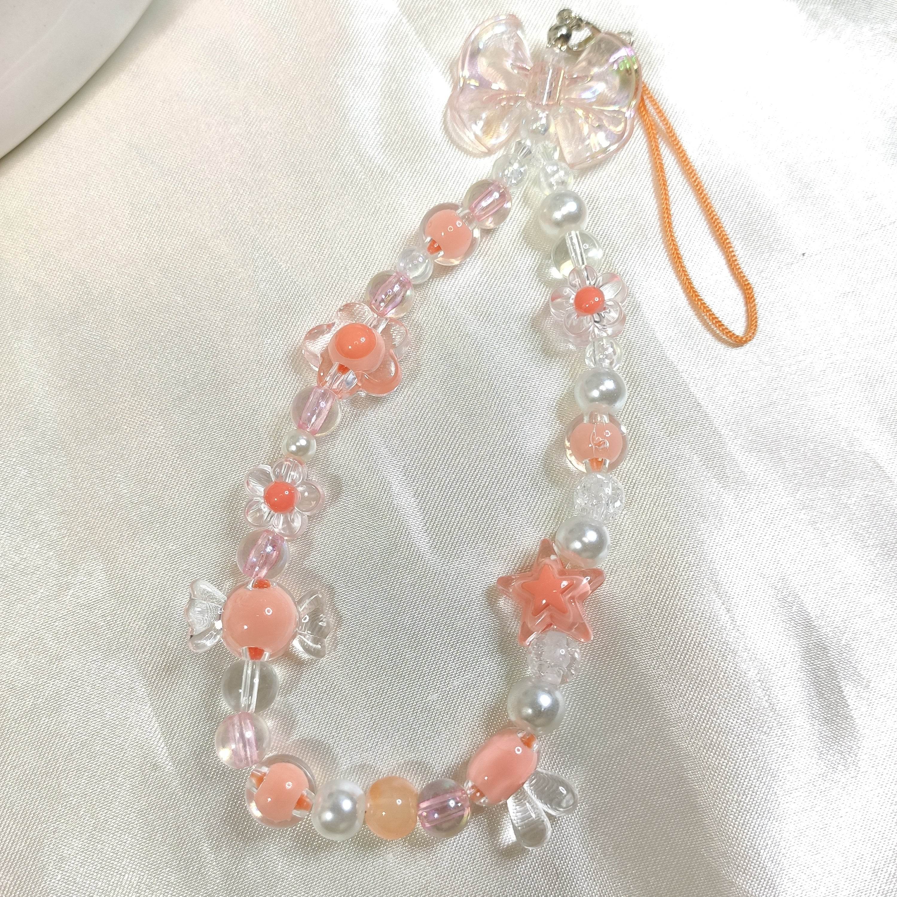Phone charms Asthetic Peach Series, Hook it to phone,bag or anything - Fatatun